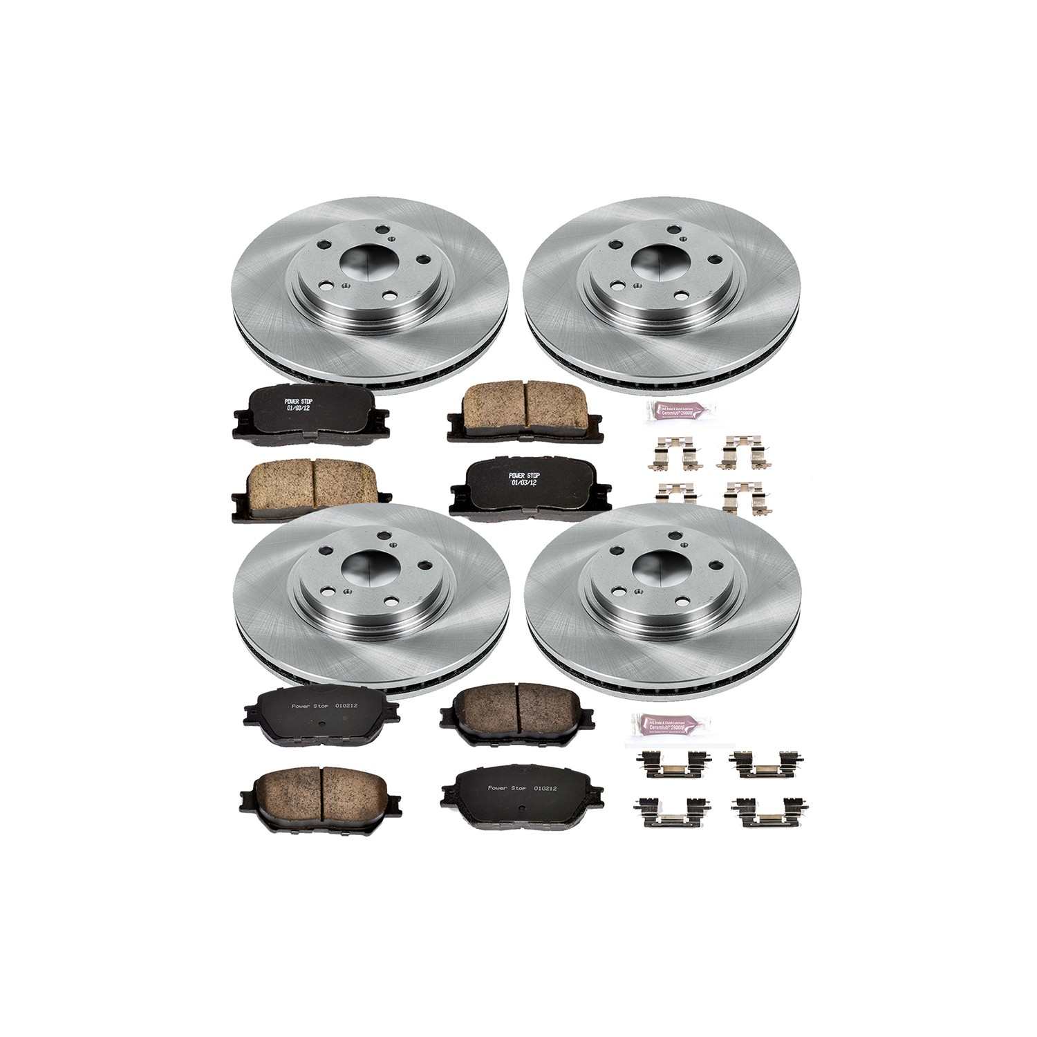 Power Stop 02-04 Toyota Camry Front & Rear Autospecialty Brake Kit