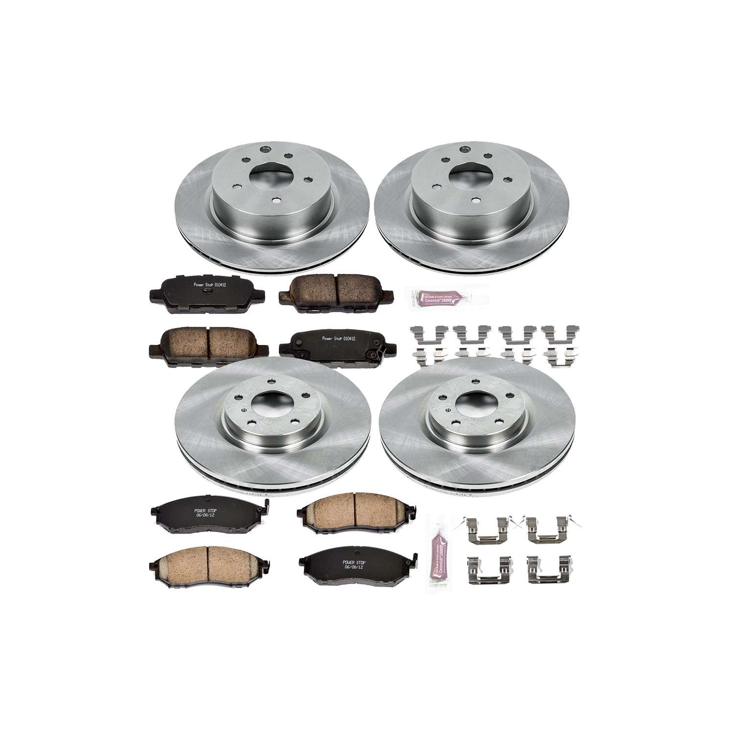 Power Stop 08-12 Infiniti EX35 Front & Rear Autospecialty Brake Kit