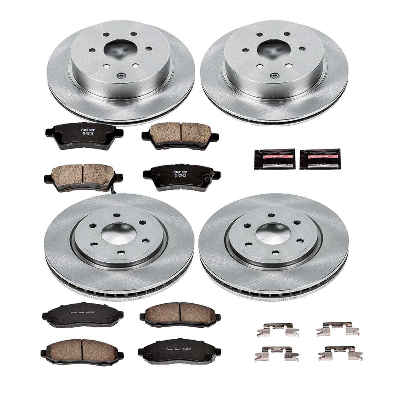 Power Stop 05-12 Nissan Pathfinder Front & Rear Autospecialty Brake Kit