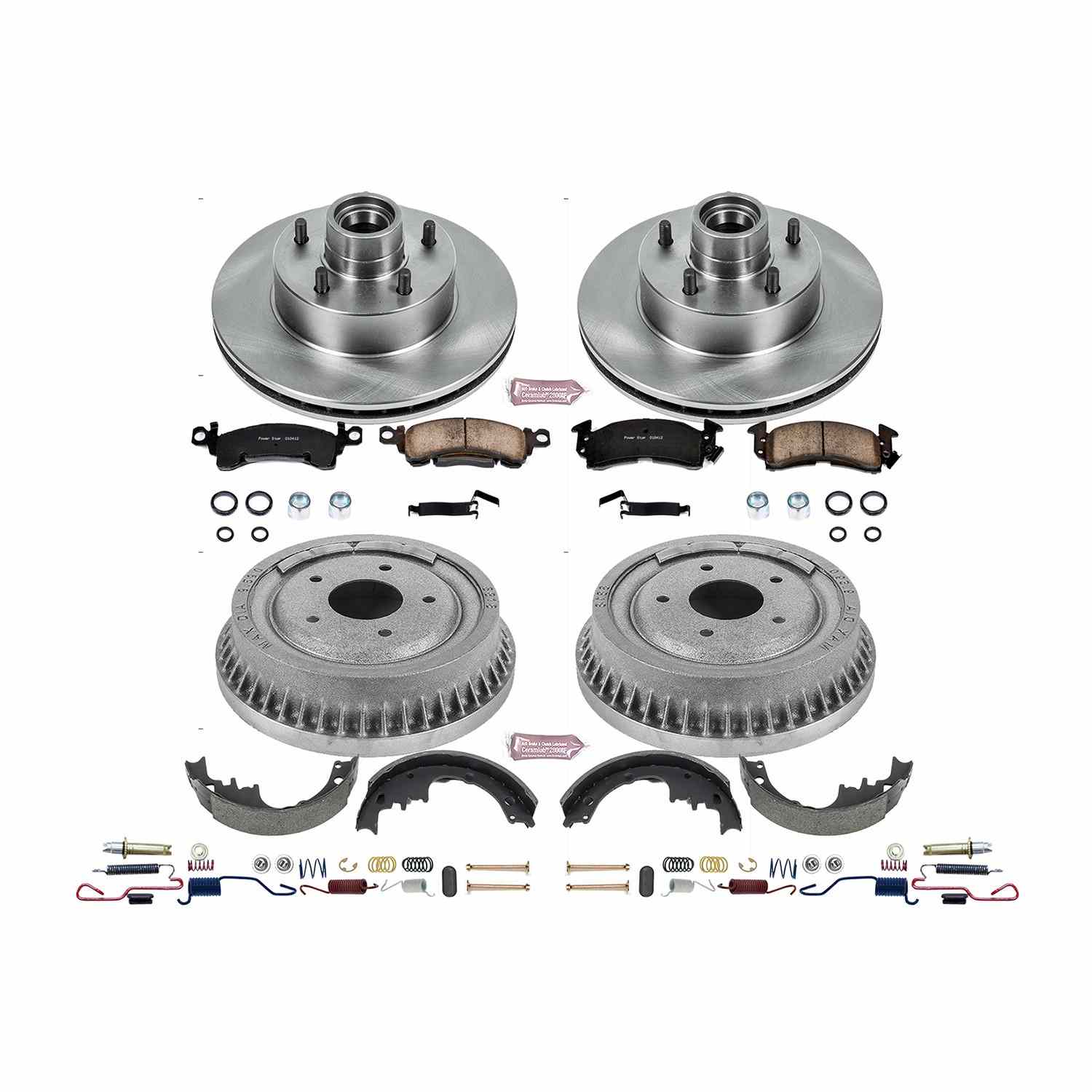 Power Stop 1975 Buick Apollo Front & Rear Autospecialty Brake Kit
