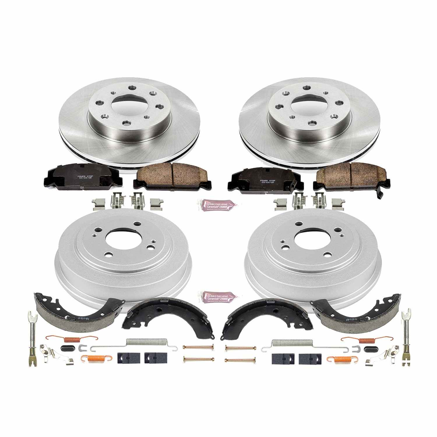 Power Stop 96-00 Honda Civic Coupe Front & Rear Autospecialty Brake Kit