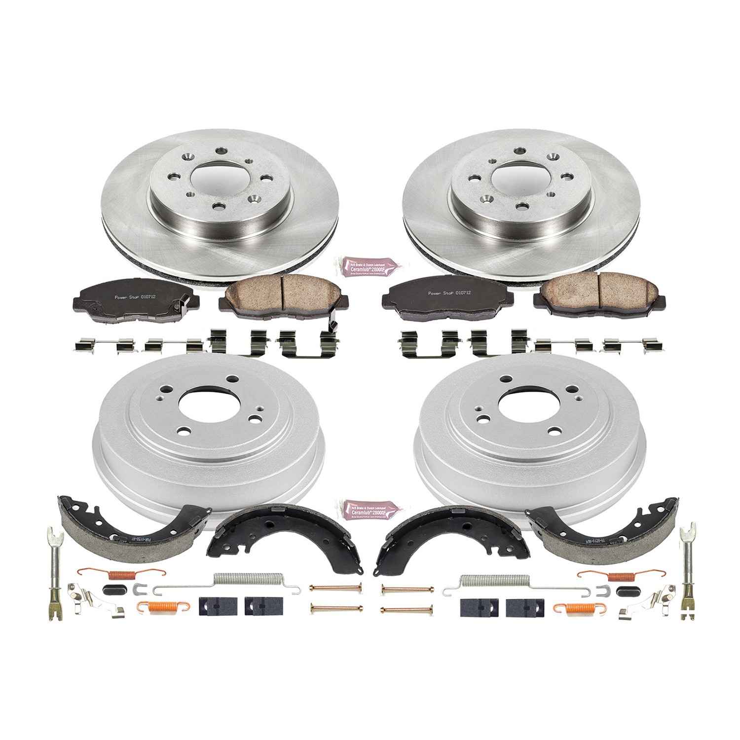 Power Stop 96-00 Honda Civic Coupe Front & Rear Autospecialty Brake Kit