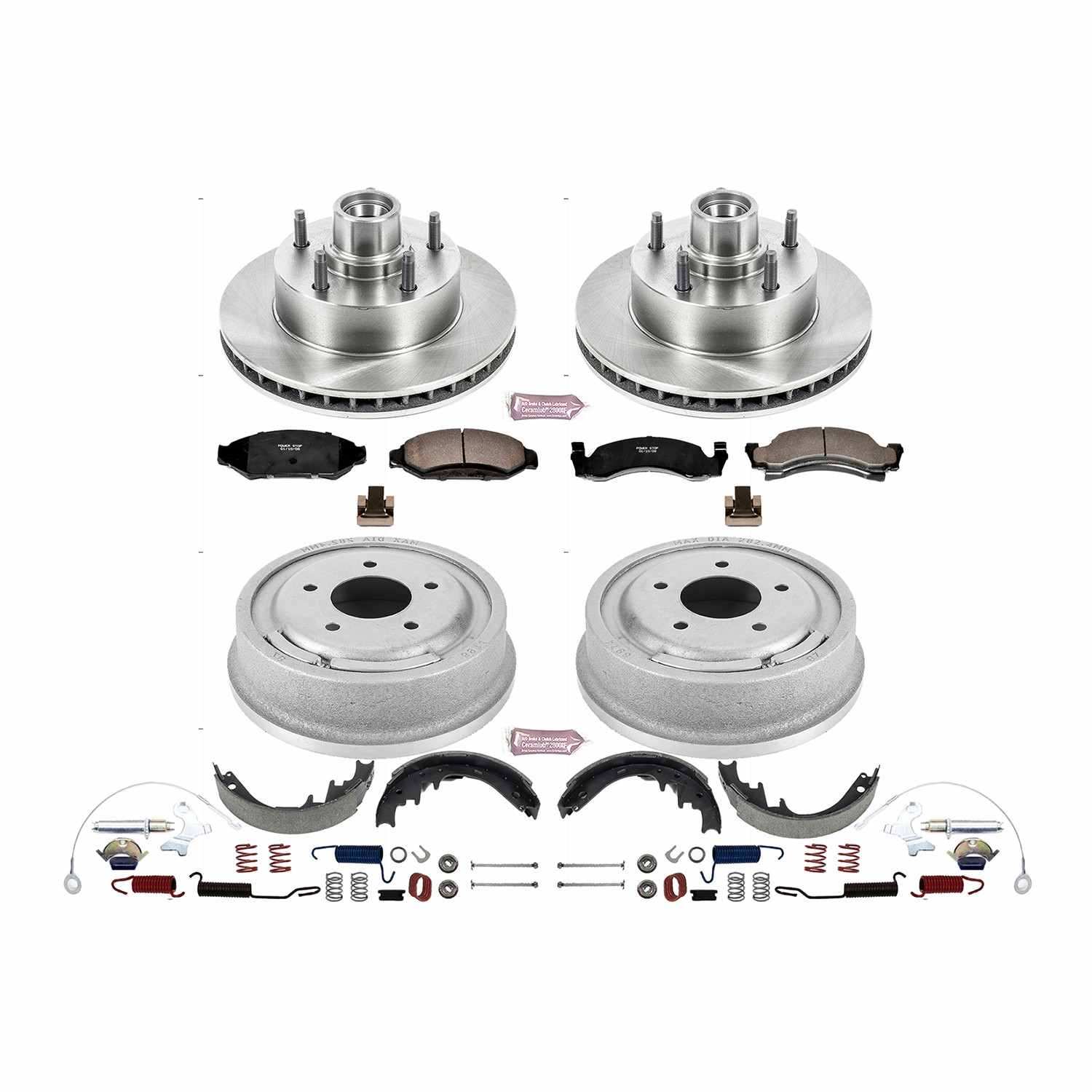 Power Stop 90-93 Ford E-150 Front & Rear Autospecialty Brake Kit