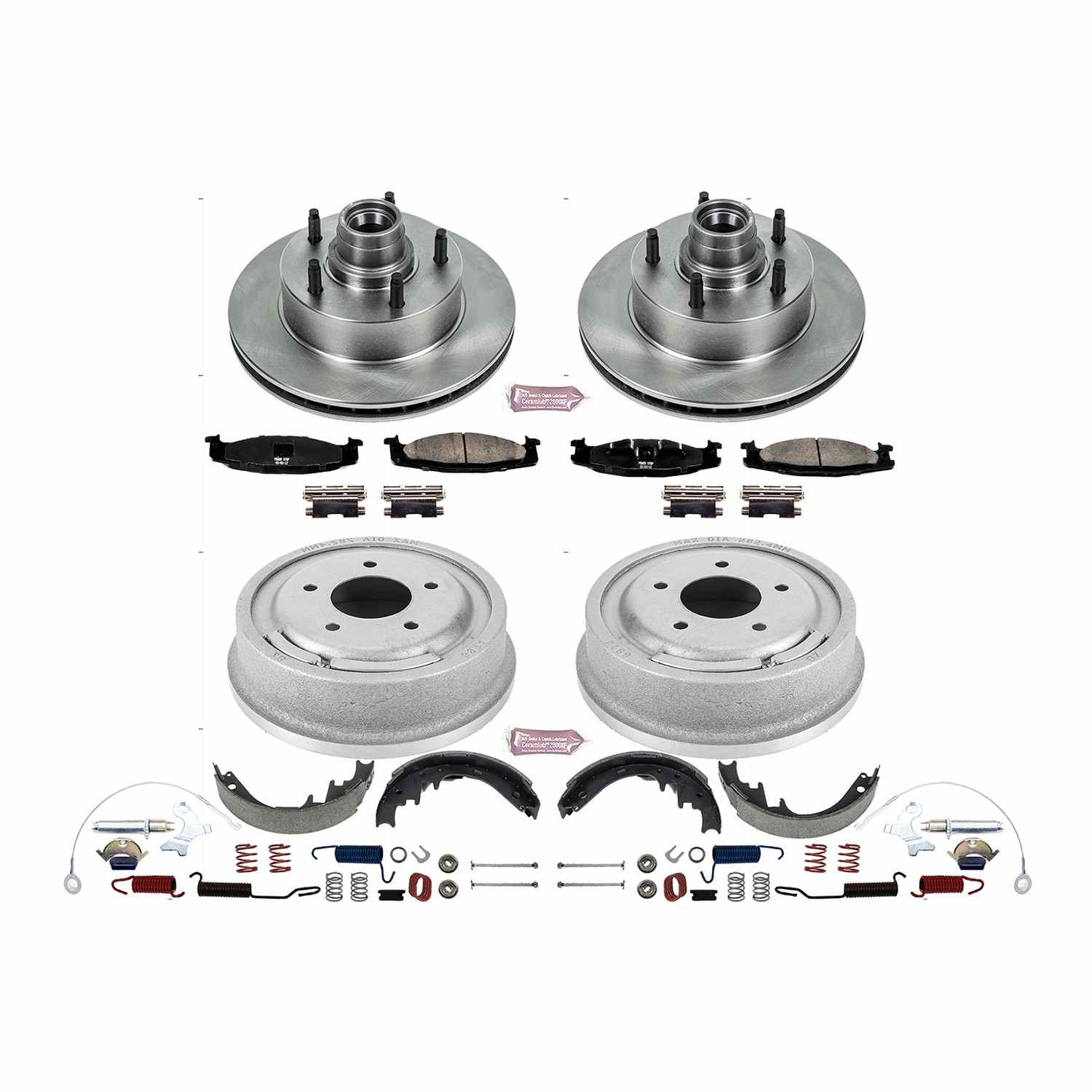 Power Stop 94-96 Ford E-150 Front & Rear Autospecialty Brake Kit