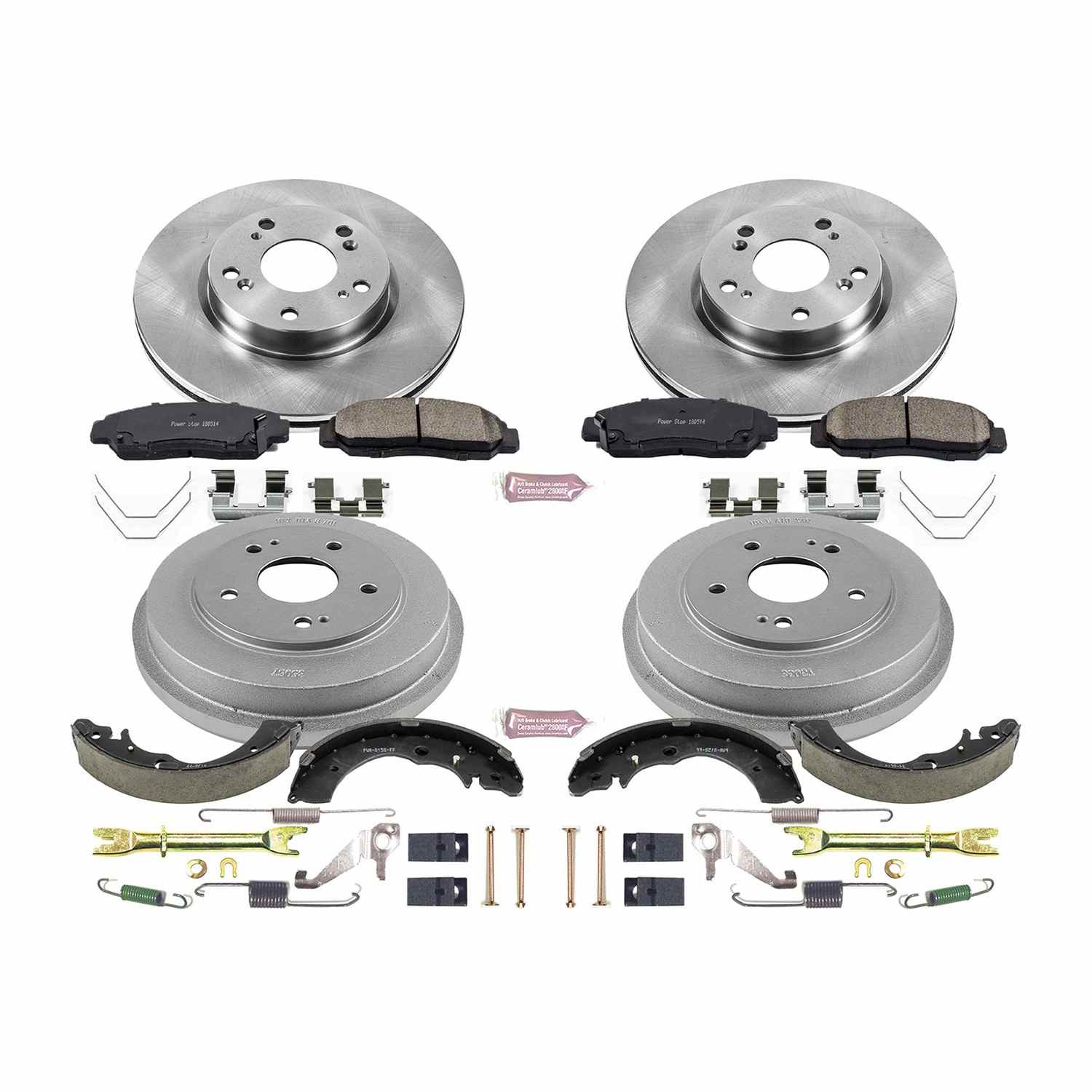 Power Stop 12-15 Honda Civic Sedan Front & Rear Autospecialty Brake Kit