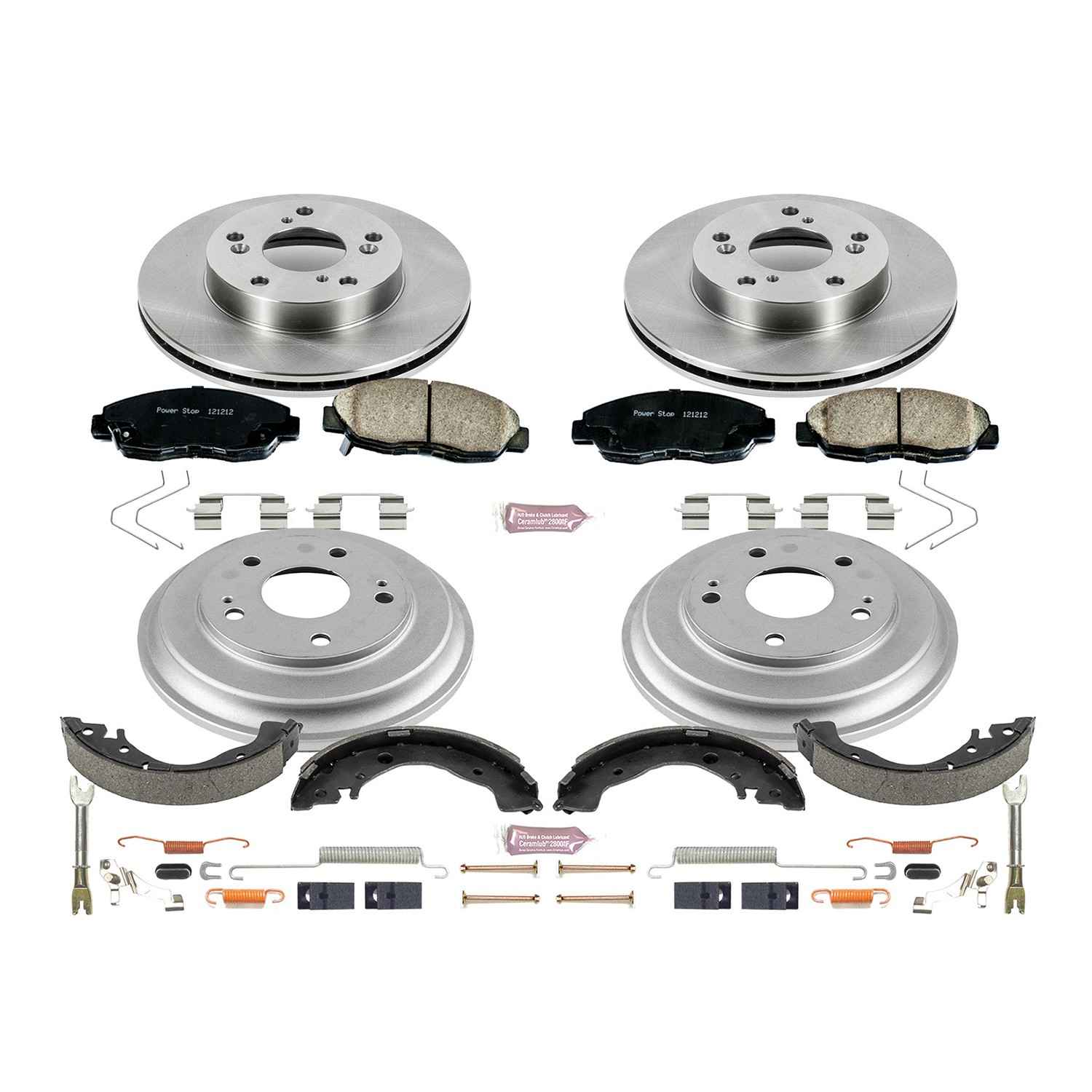 Power Stop 12-15 Honda Civic Coupe Front & Rear Autospecialty Brake Kit
