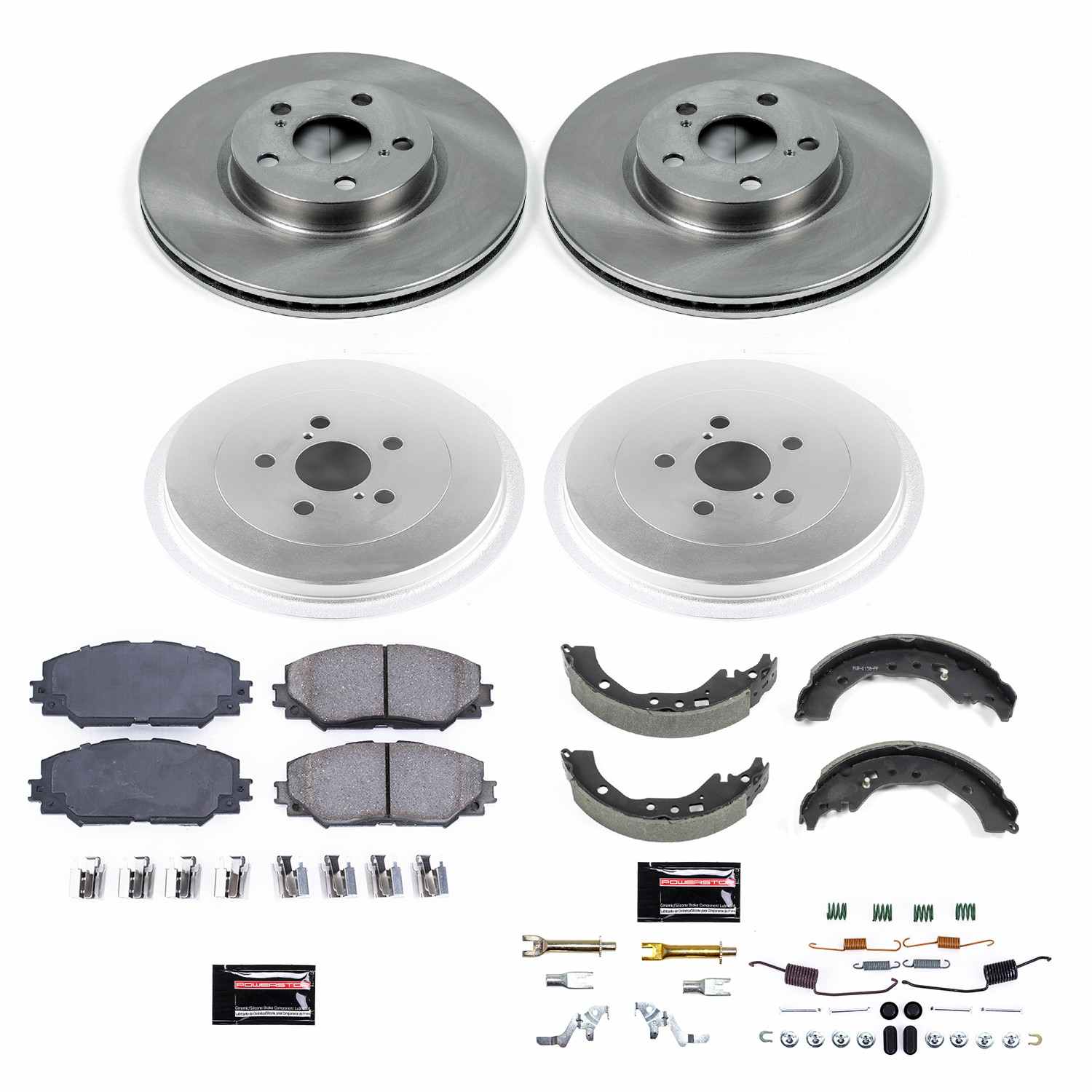 Power Stop 09-18 Toyota Corolla Front & Rear Autospecialty Brake Kit