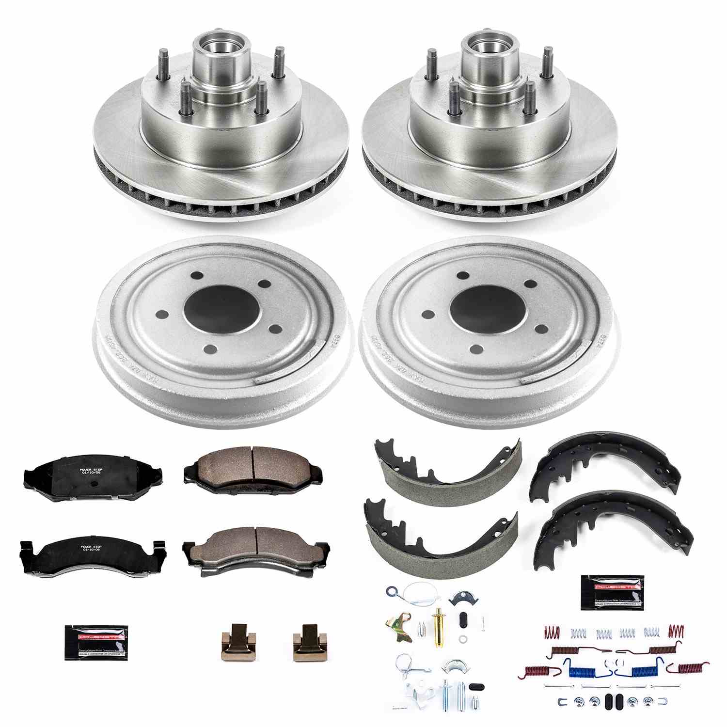 Power Stop 87-89 Ford F-150 Front & Rear Autospecialty Drum Kit