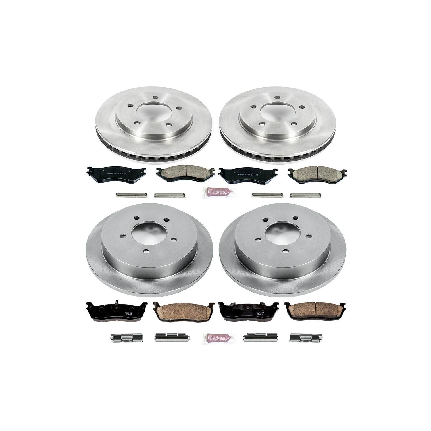 Power Stop 97-00 Ford Expedition Front & Rear Autospecialty Brake Kit