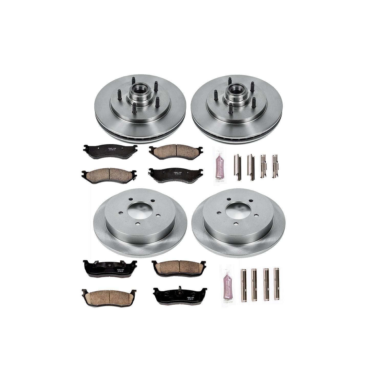 Power Stop 97-00 Ford Expedition Front & Rear Autospecialty Brake Kit