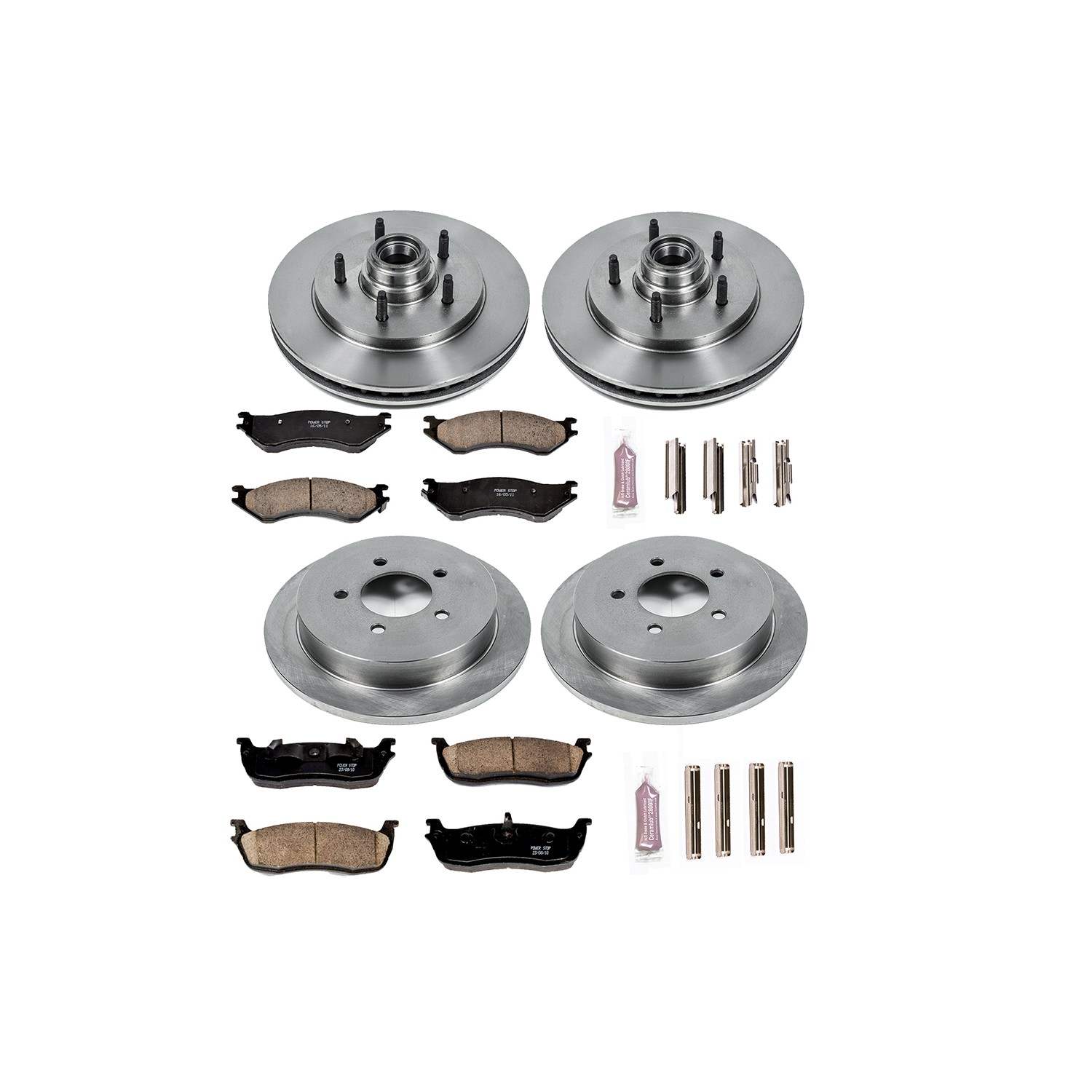 Power Stop 99-00 Ford F-150 Front & Rear Autospecialty Brake Kit