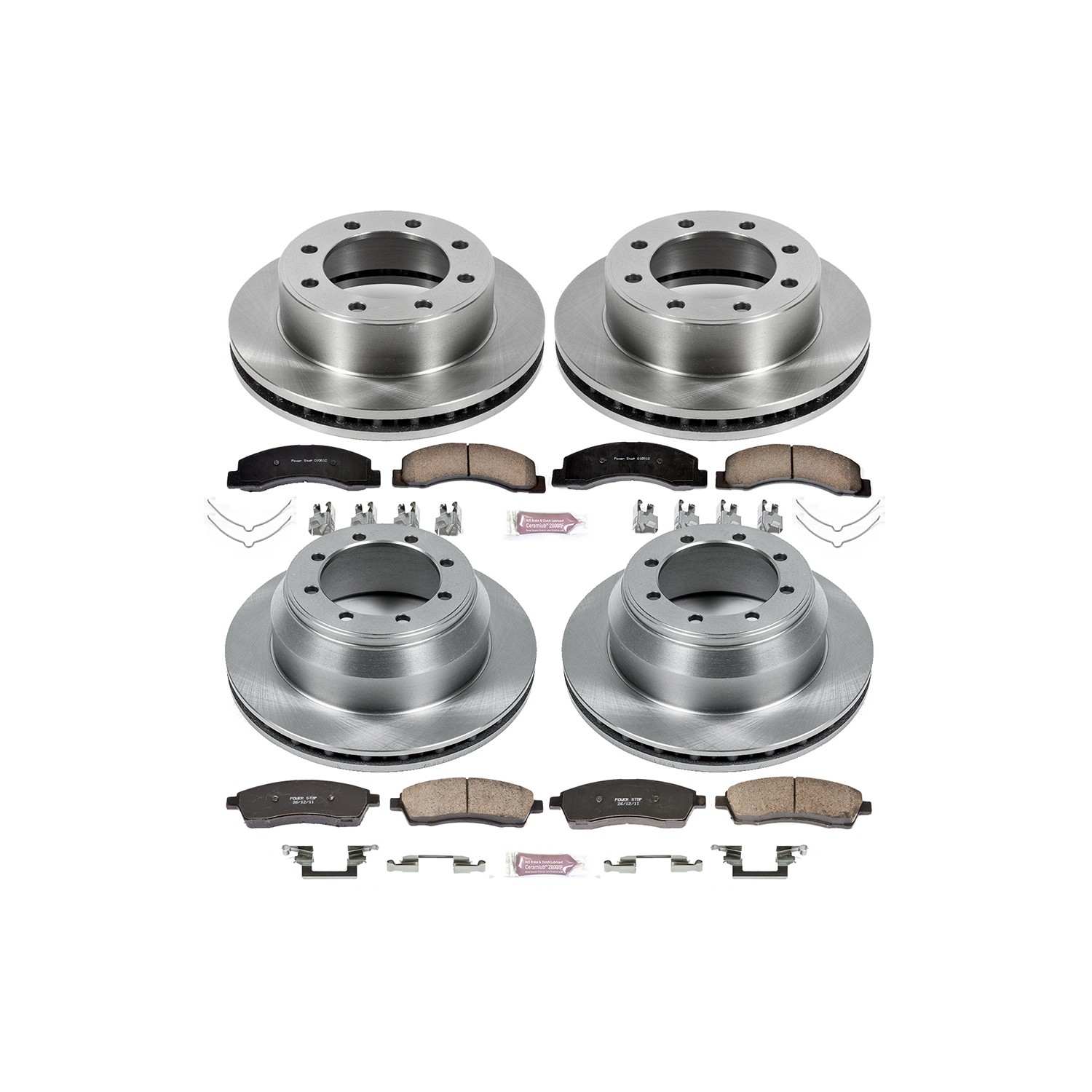 Power Stop 99-04 Ford F-350 Super Duty Front & Rear Autospecialty Brake Kit