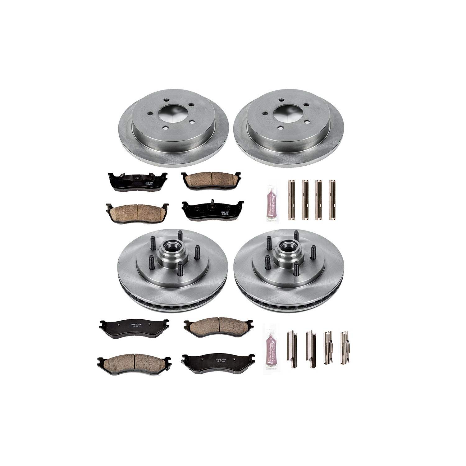 Power Stop 00-02 Ford Expedition Front & Rear Autospecialty Brake Kit