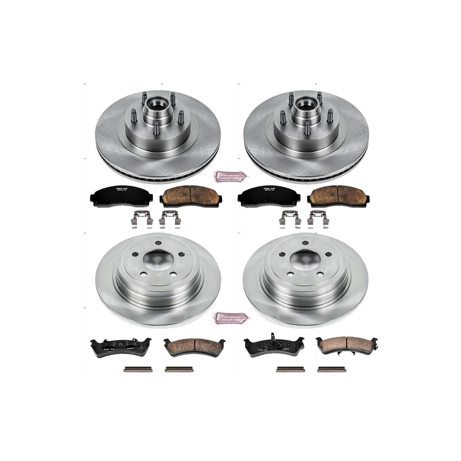 Power Stop 2003 Ford Explorer Sport Front & Rear Autospecialty Brake Kit
