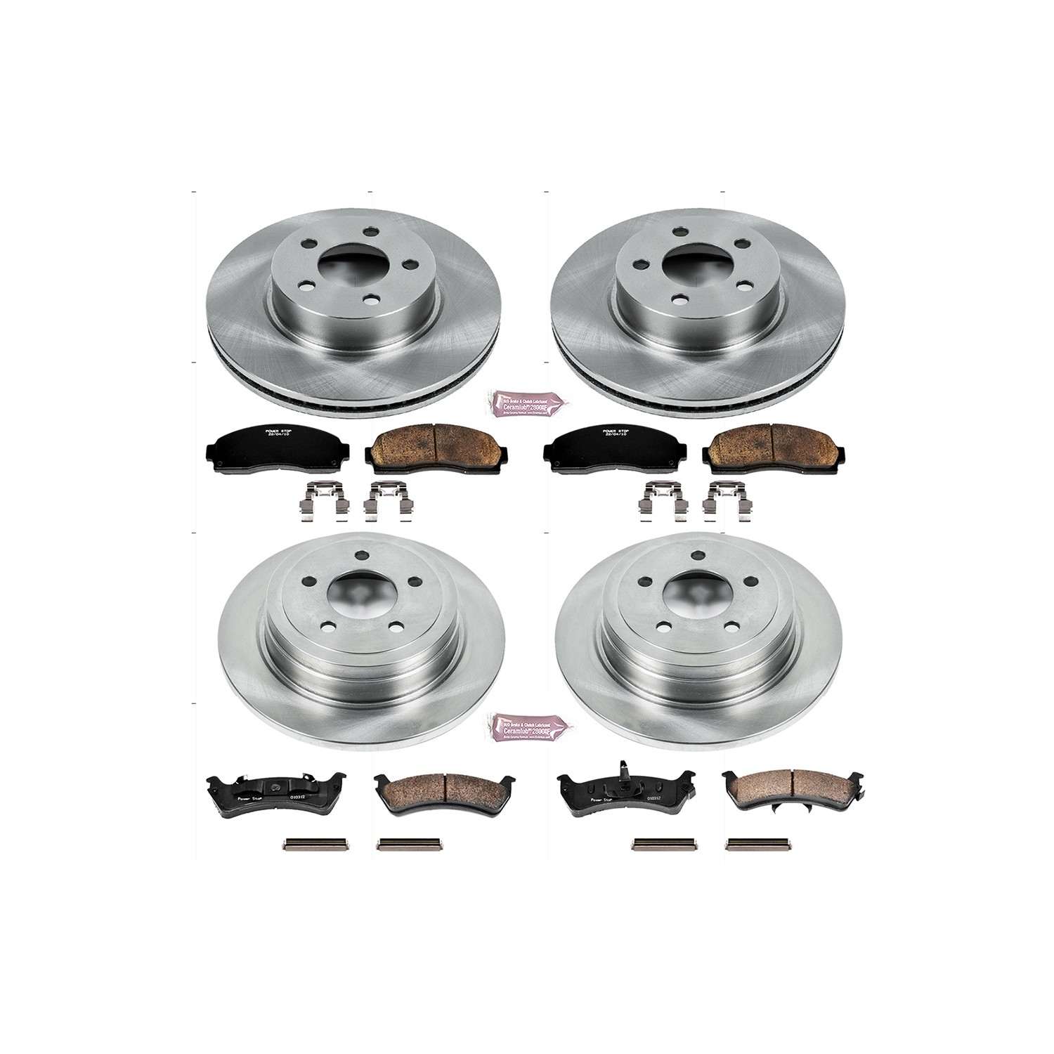 Power Stop 2003 Ford Explorer Sport Front & Rear Autospecialty Brake Kit