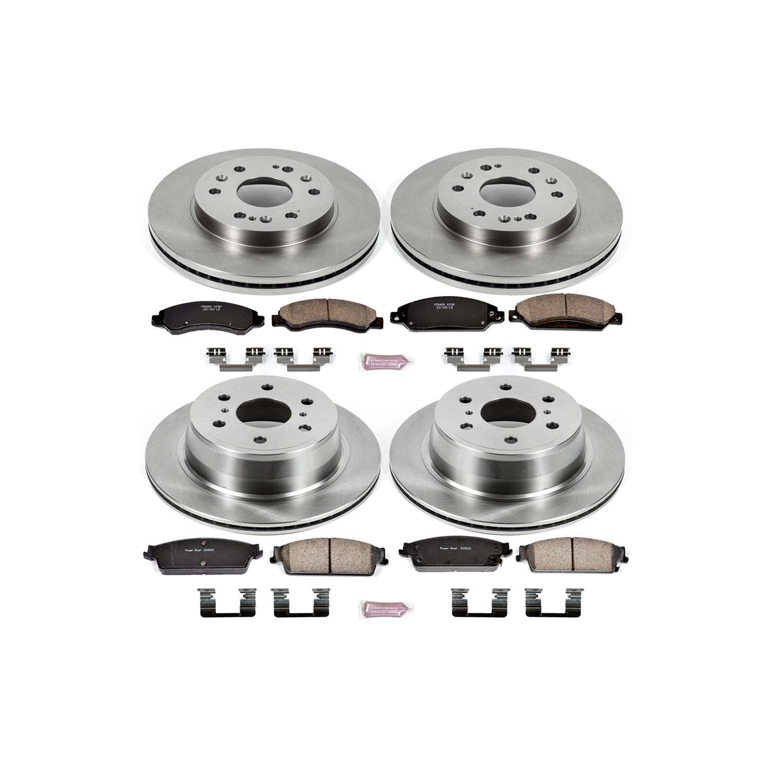 Power Stop 07-08 Cadillac Escalade Front & Rear Autospecialty Brake Kit