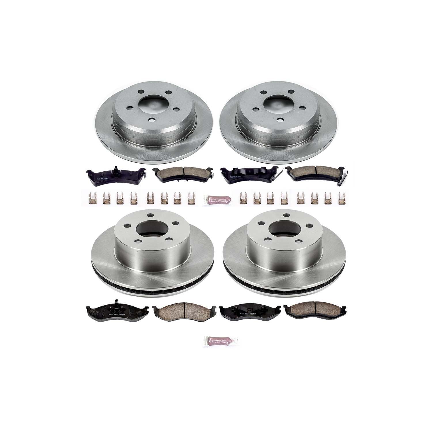 Power Stop 93-98 Jeep Grand Cherokee Front & Rear Autospecialty Brake Kit