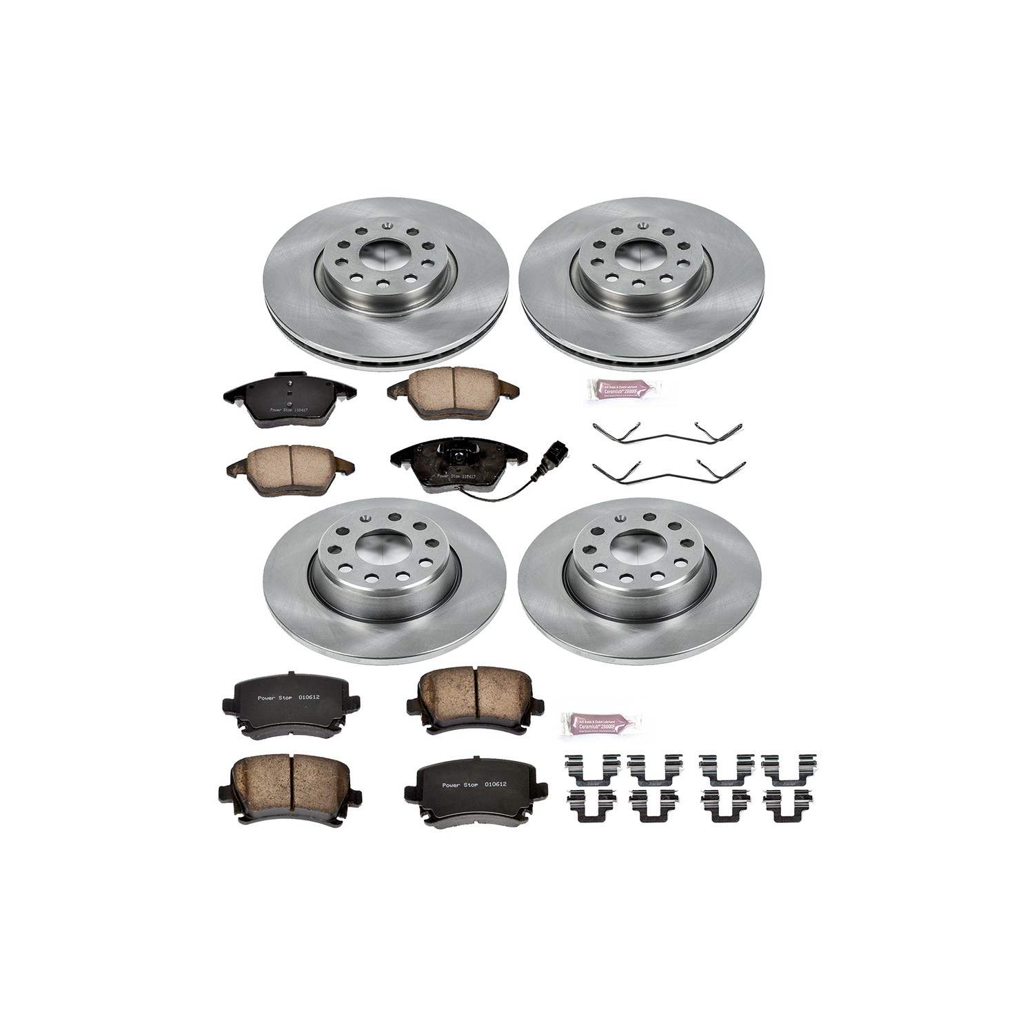 Power Stop 06-09 Audi A3 Front & Rear Autospecialty Brake Kit