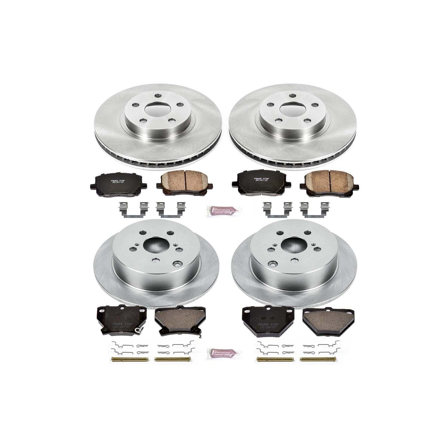 Power Stop 03-06 Pontiac Vibe Front & Rear Autospecialty Brake Kit