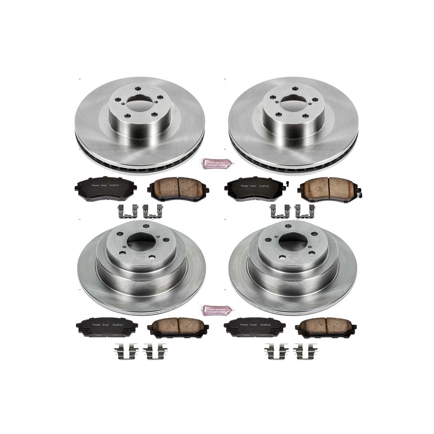 Power Stop 05-06 Saab 9-2X Front & Rear Autospecialty Brake Kit