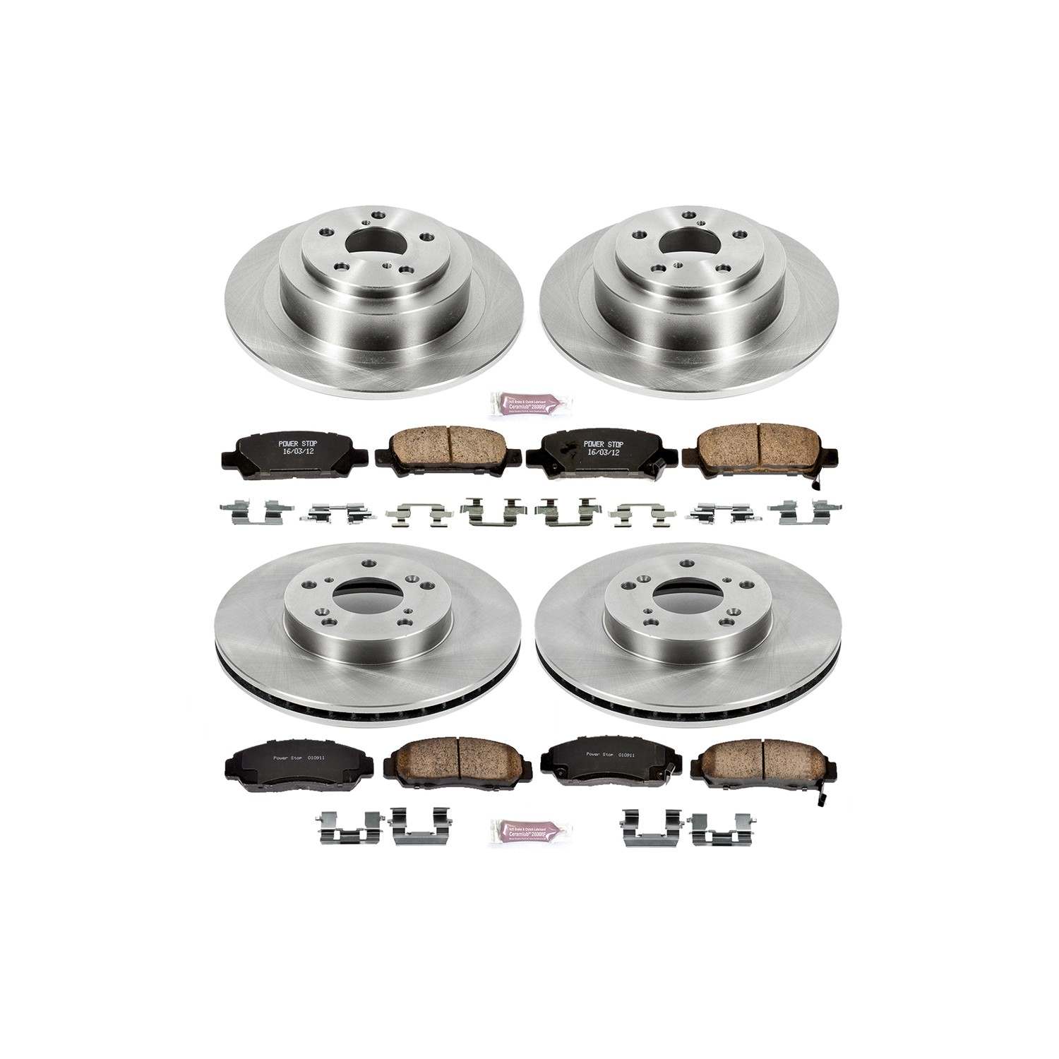 Power Stop 03-07 Honda Accord Front & Rear Autospecialty Brake Kit