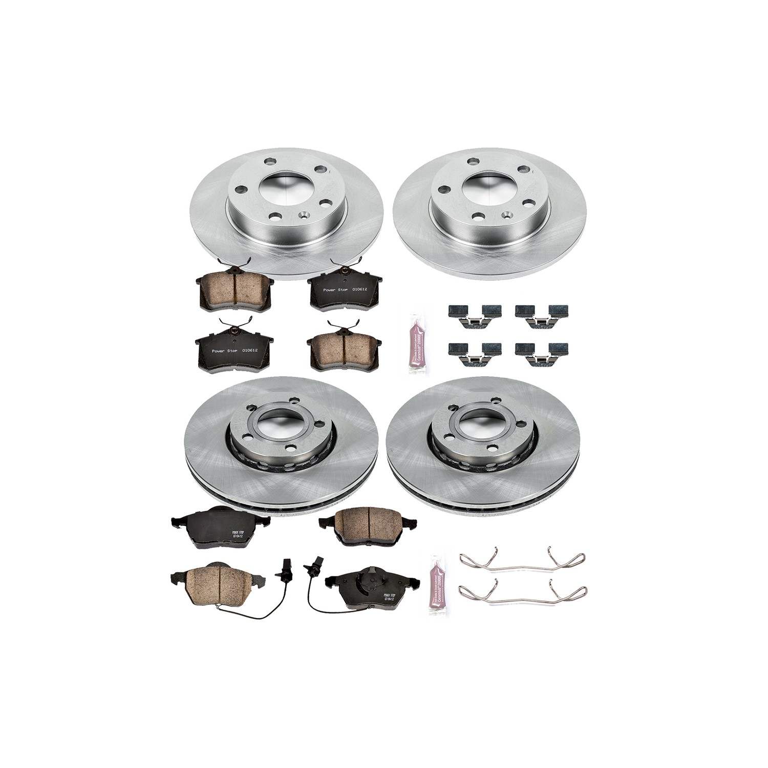 Power Stop 02-04 Audi A4 Front & Rear Autospecialty Brake Kit