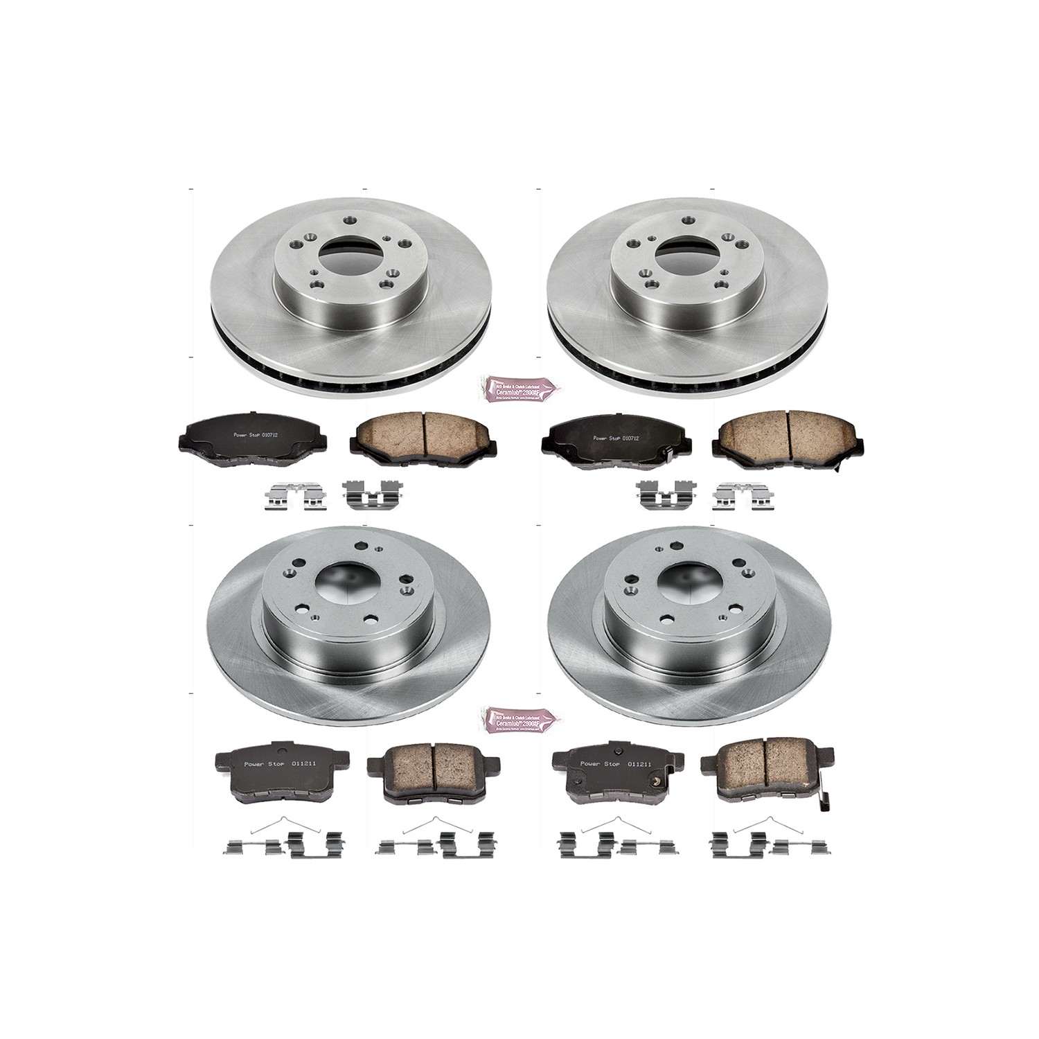 Power Stop 08-10 Honda Accord Front & Rear Autospecialty Brake Kit