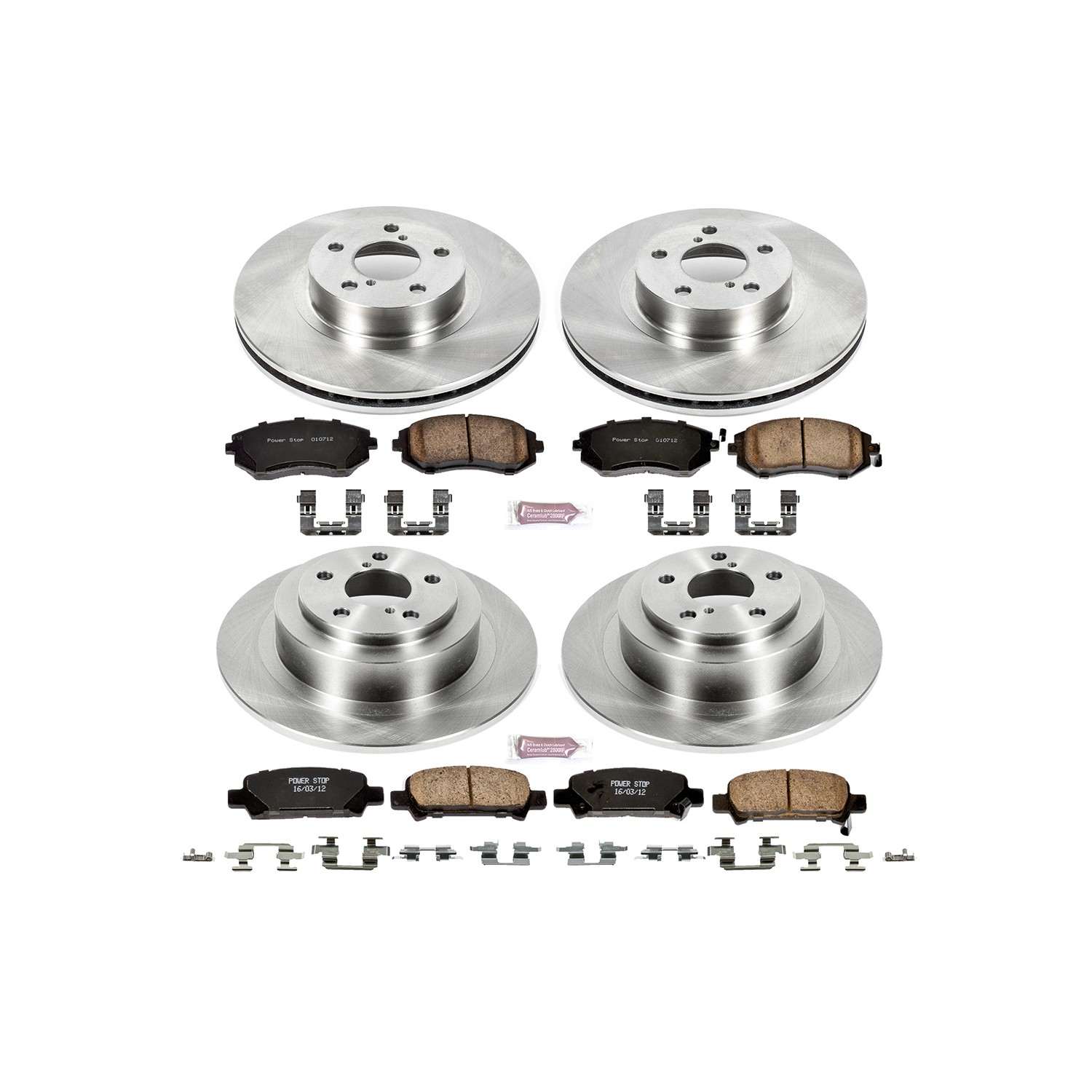Power Stop 02-04 Subaru Legacy Front & Rear Autospecialty Brake Kit