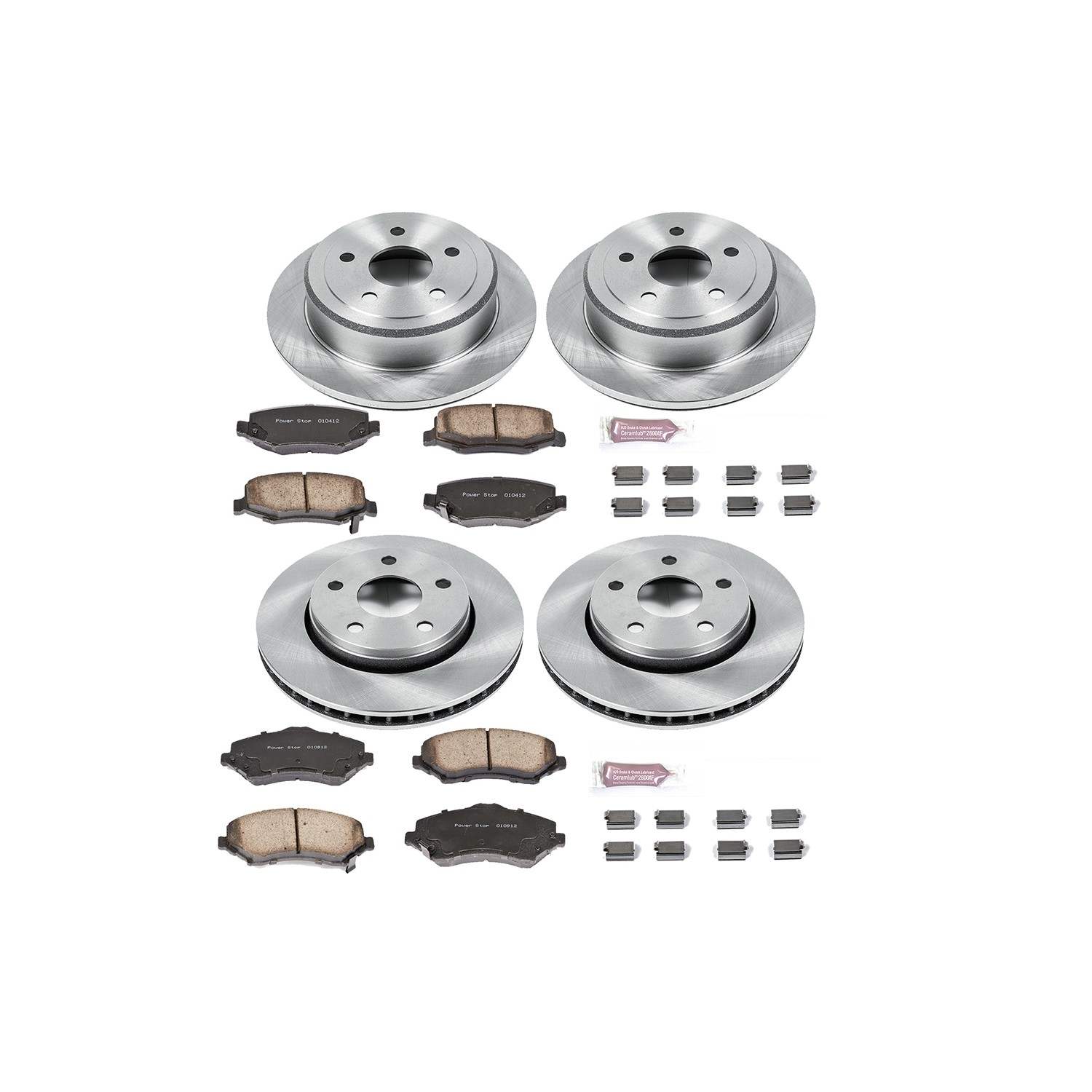 Power Stop 07-17 Jeep Wrangler Front & Rear Autospecialty Brake Kit