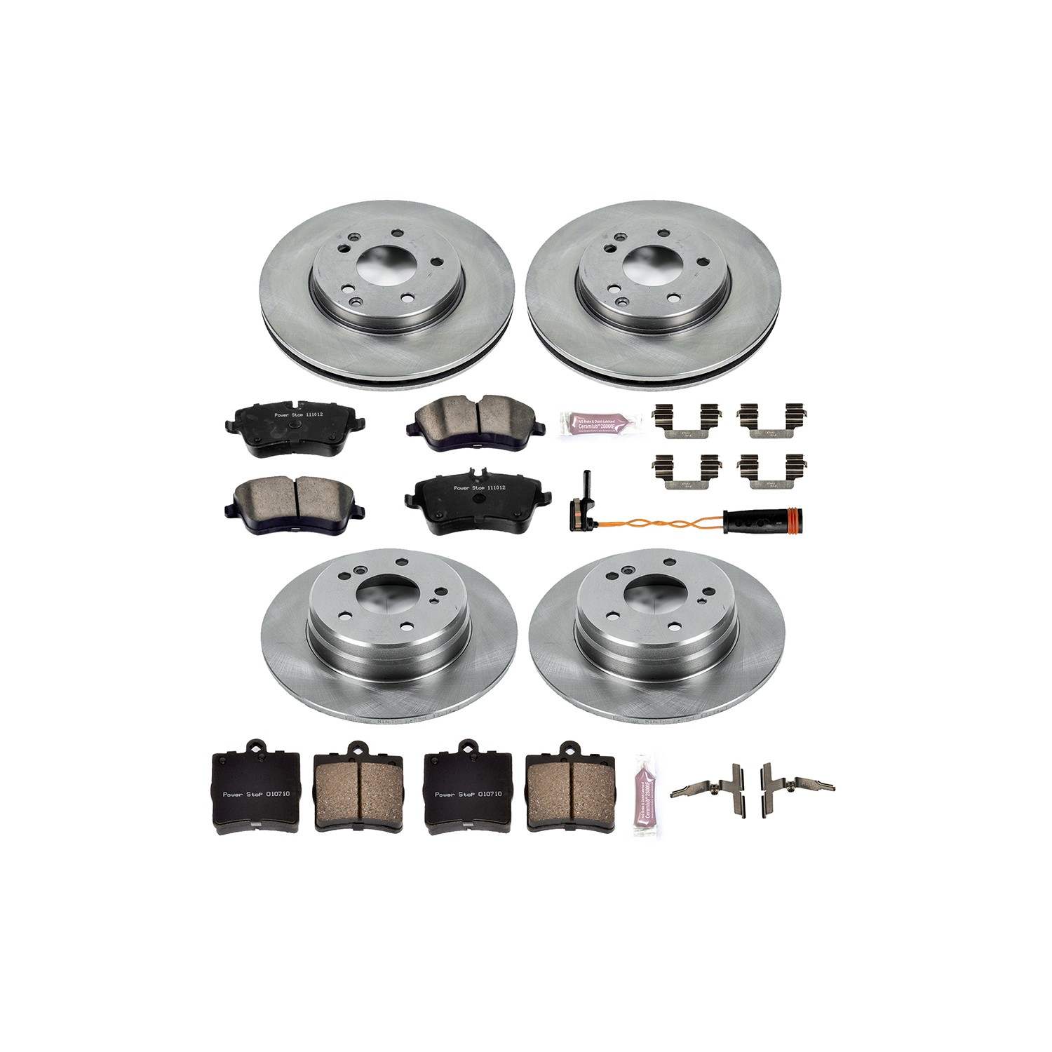 Power Stop 02-05 Mercedes-Benz C230 Front & Rear Autospecialty Brake Kit