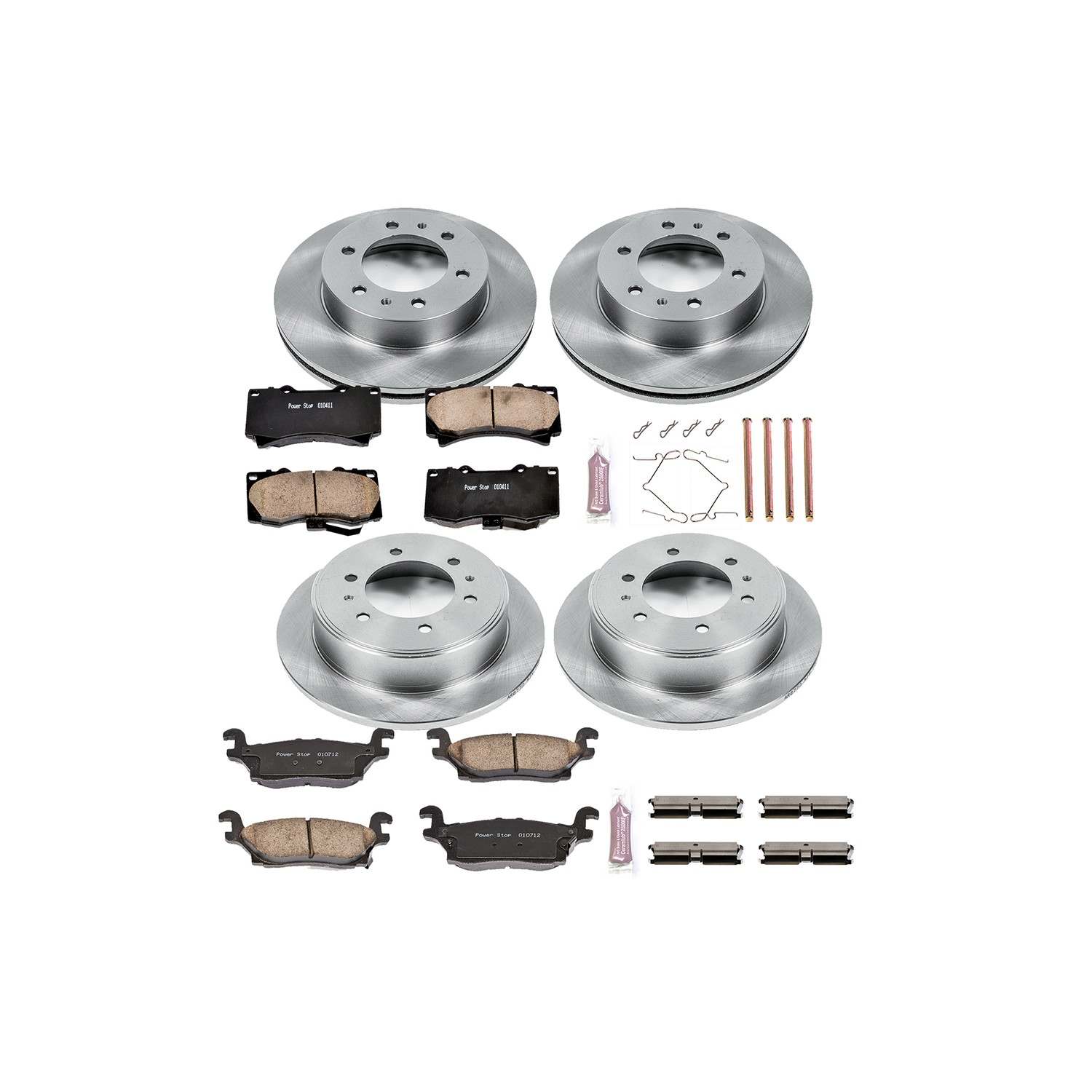Power Stop 06-10 Hummer H3 Front & Rear Autospecialty Brake Kit