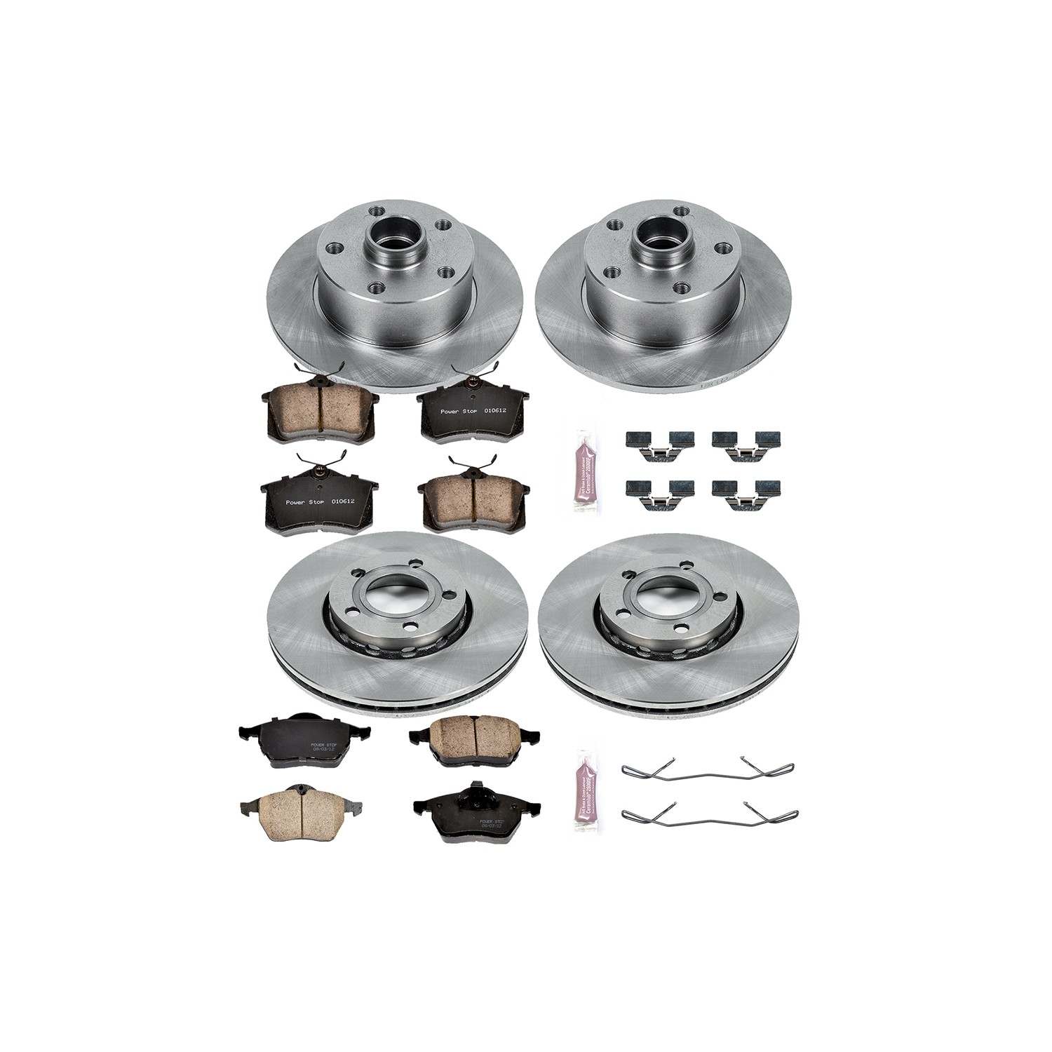 Power Stop 97-98 Audi A4 Front & Rear Autospecialty Brake Kit