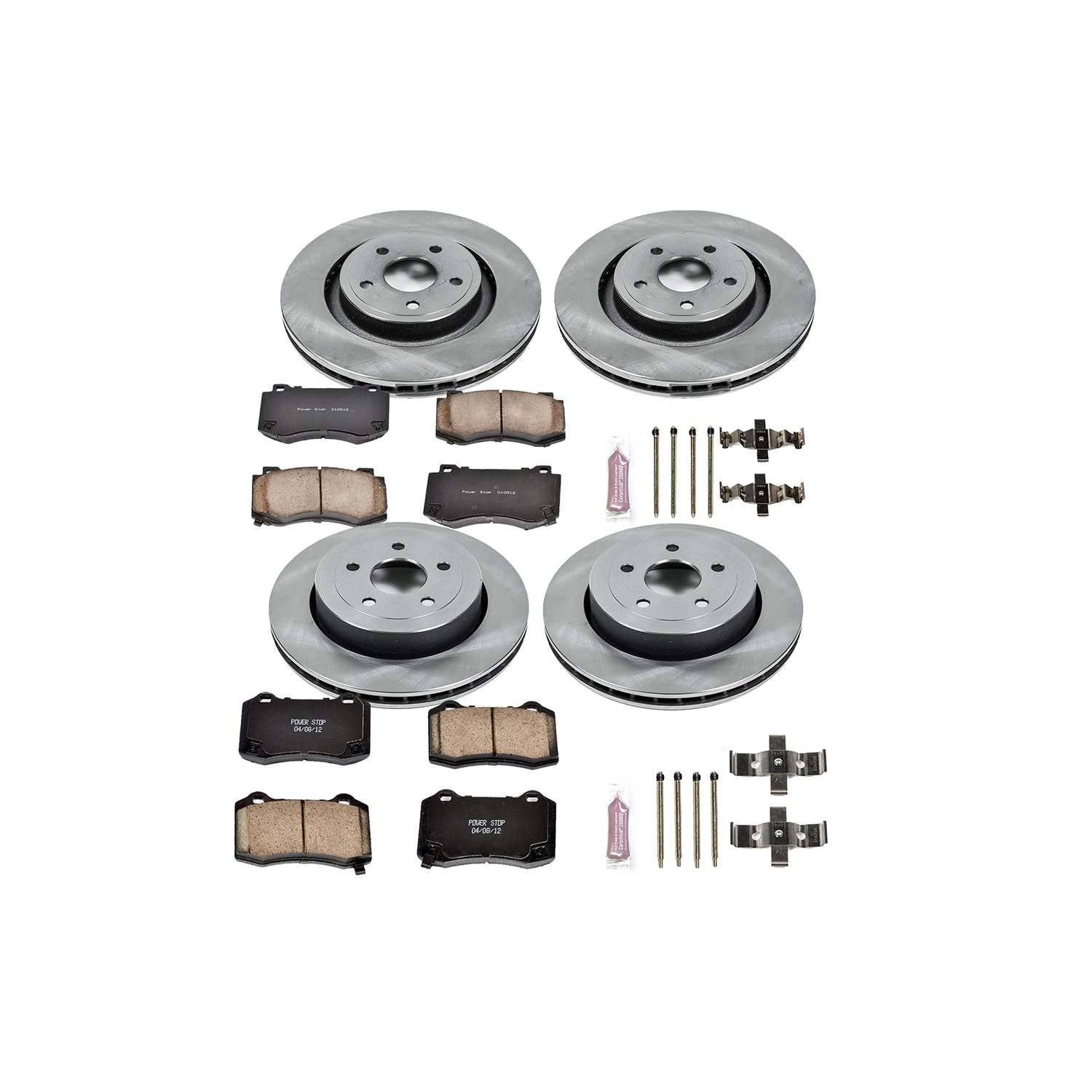Power Stop 06-10 Jeep Grand Cherokee Front & Rear Autospecialty Brake Kit