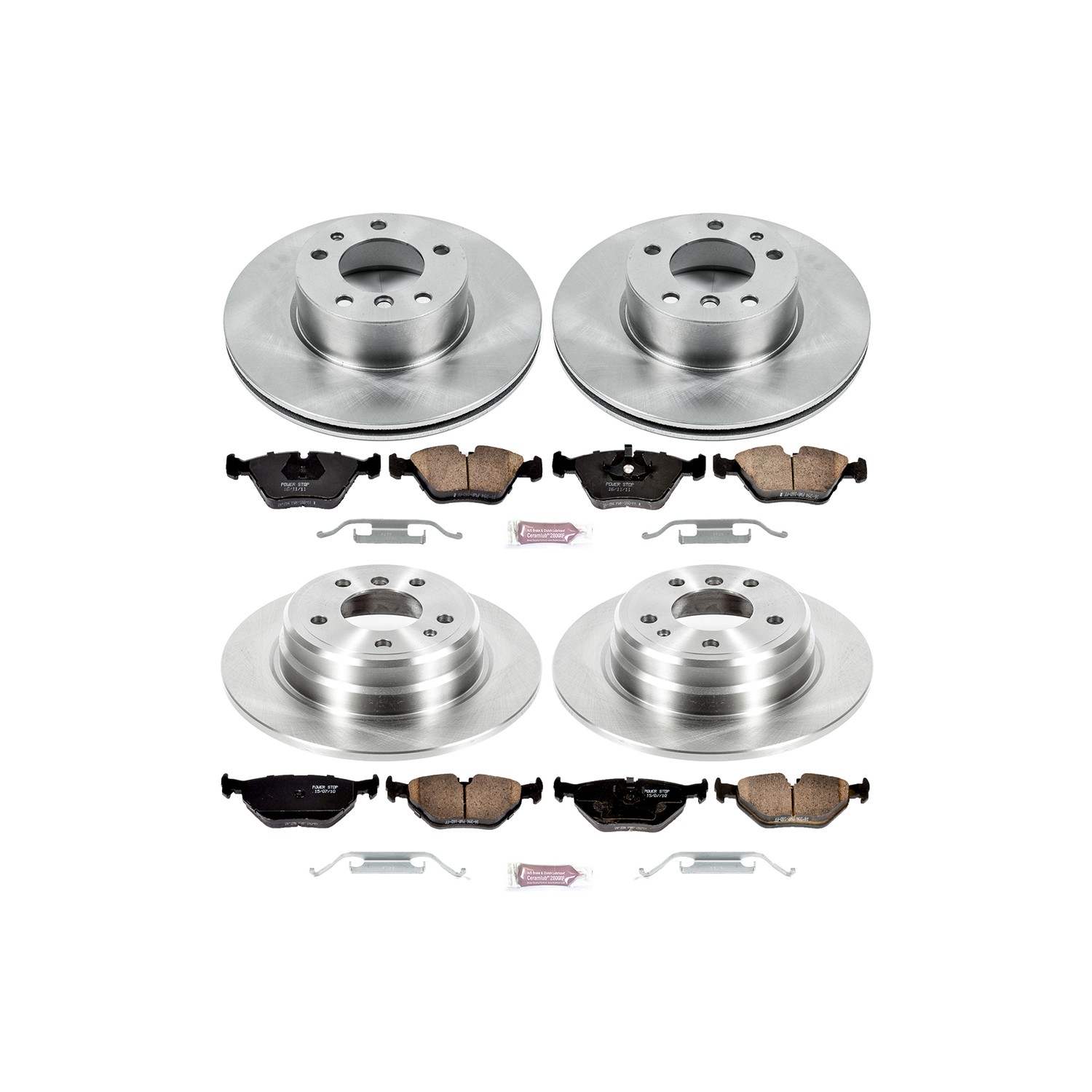 Power Stop 90-95 BMW 525i Front & Rear Autospecialty Brake Kit