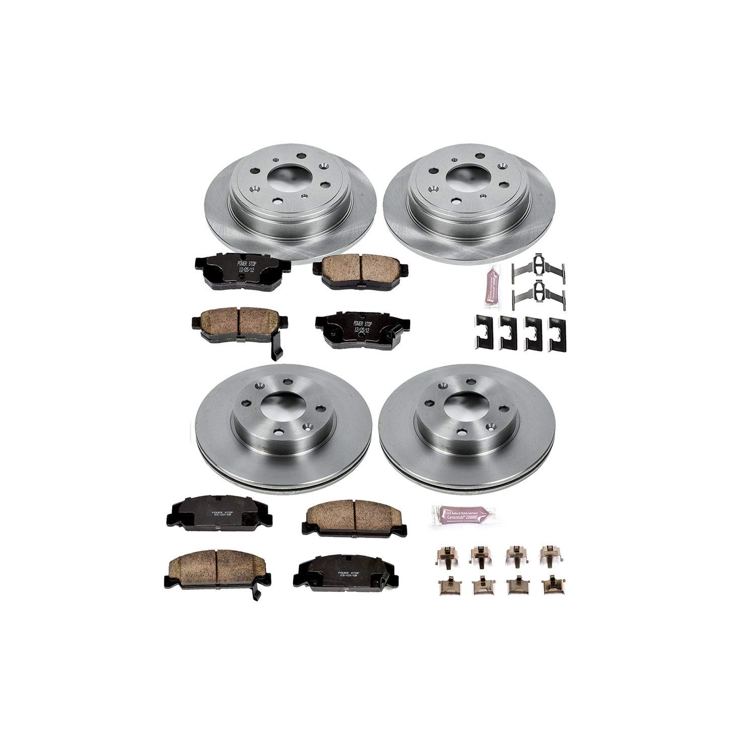 Power Stop 1989 Honda CRX Front & Rear Autospecialty Brake Kit