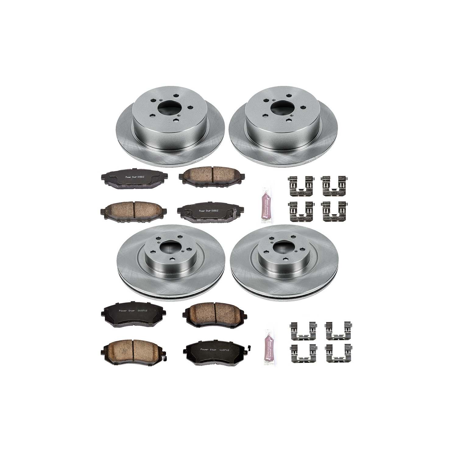 Power Stop 06-09 Subaru Legacy Front & Rear Autospecialty Brake Kit