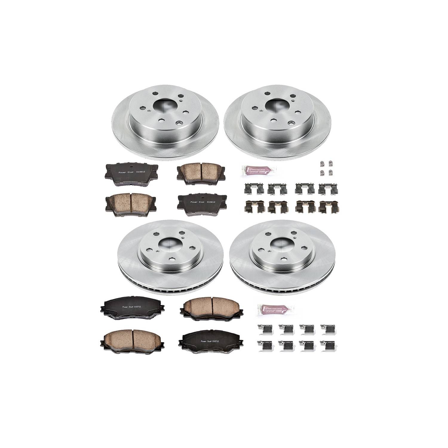 Power Stop 10-12 Lexus HS250h Front & Rear Autospecialty Brake Kit