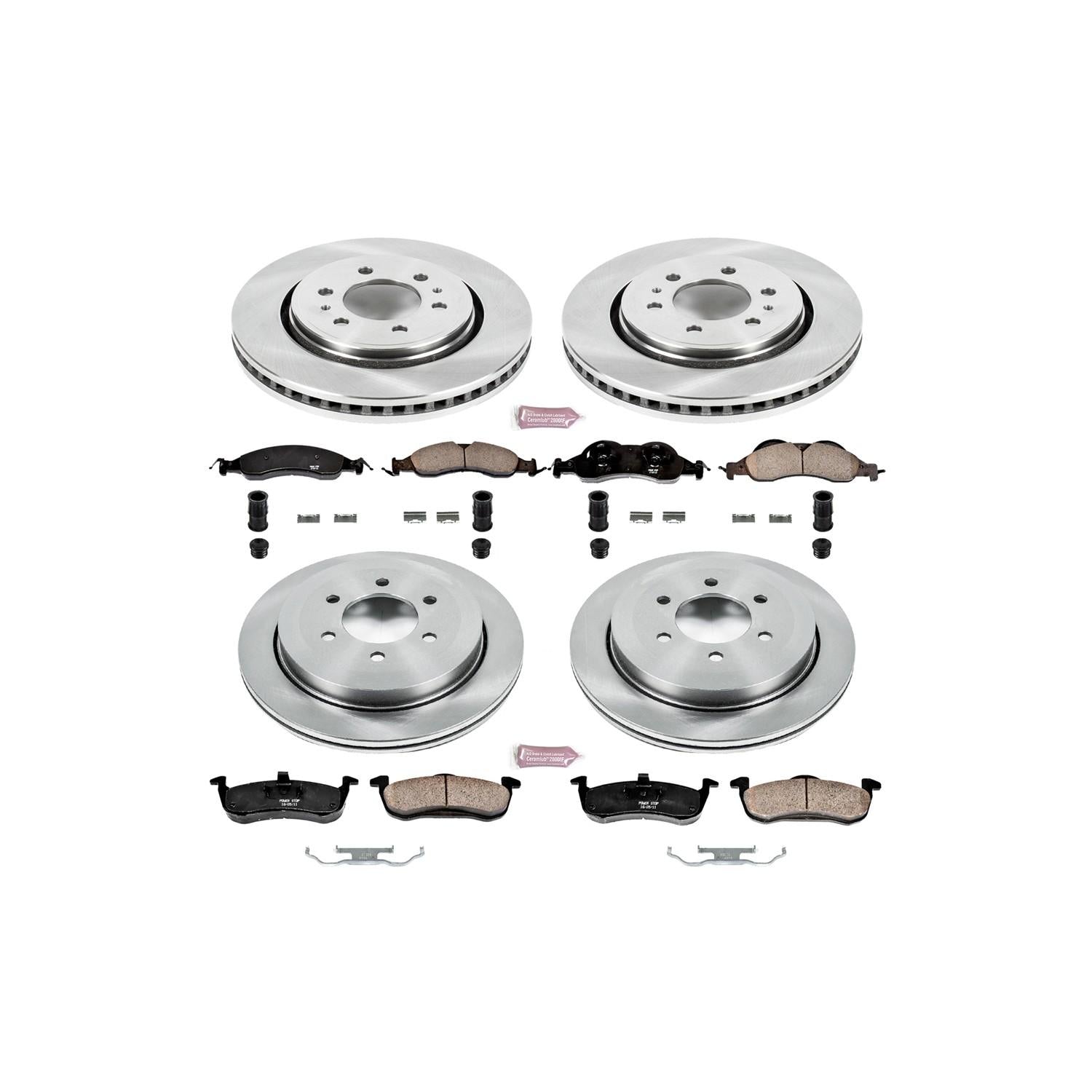 Power Stop 07-09 Ford Expedition Front & Rear Autospecialty Brake Kit