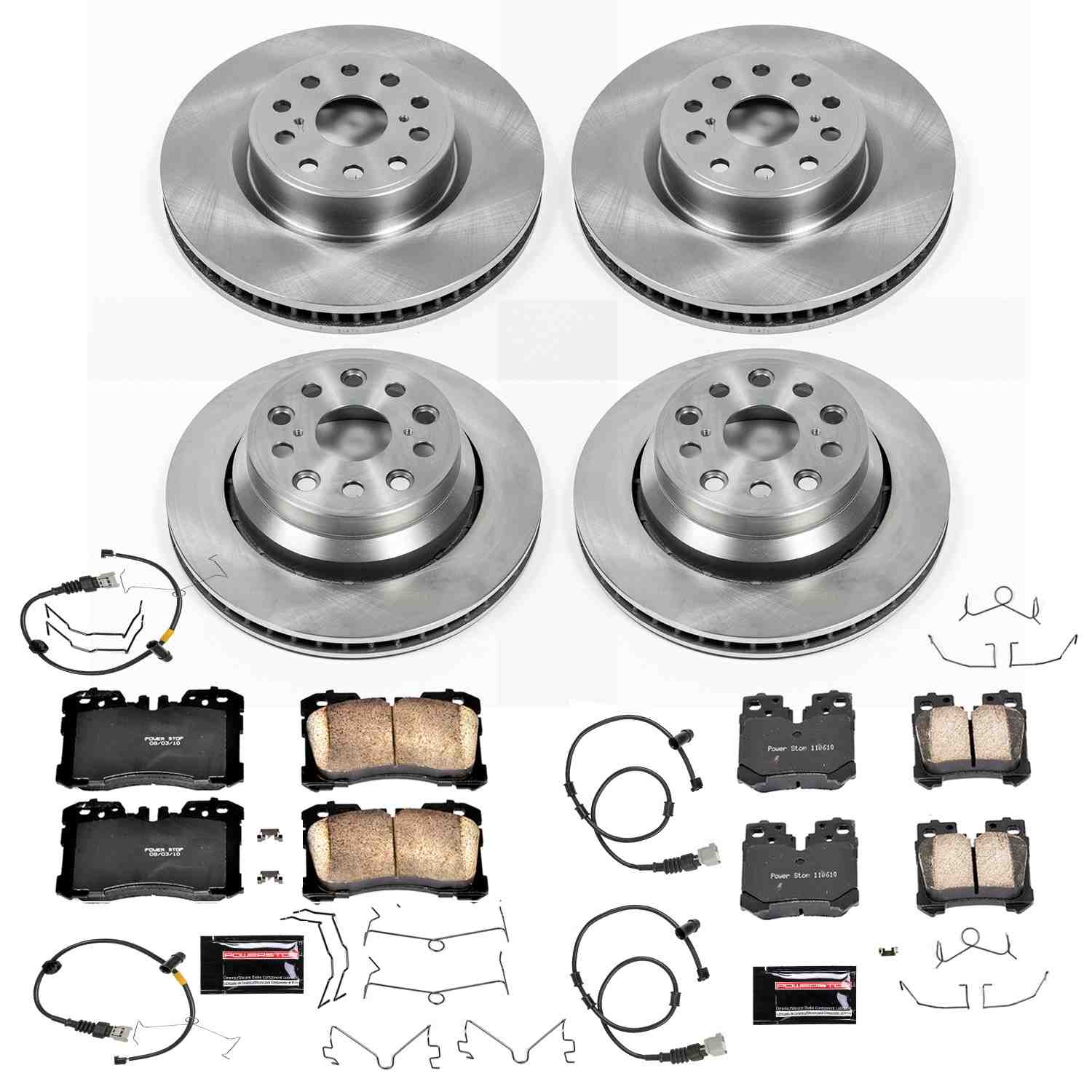 Power Stop 07-09 Lexus LS460 Front & Rear Autospecialty Brake Kit