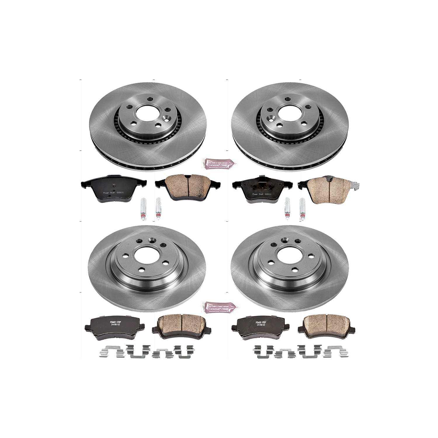 Power Stop 17-18 Volvo S60 Front & Rear Autospecialty Brake Kit
