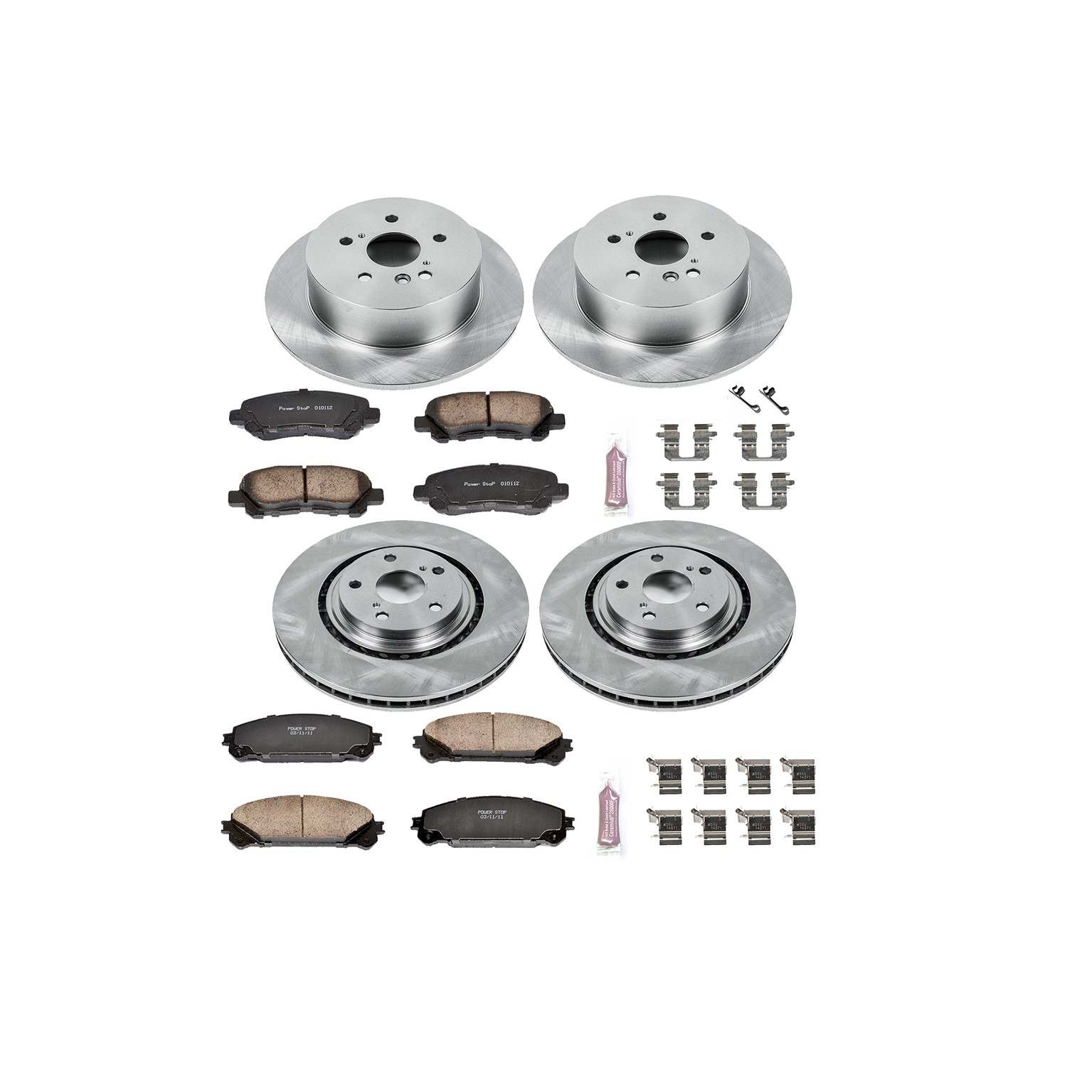 Power Stop 08-13 Toyota Highlander Front & Rear Autospecialty Brake Kit