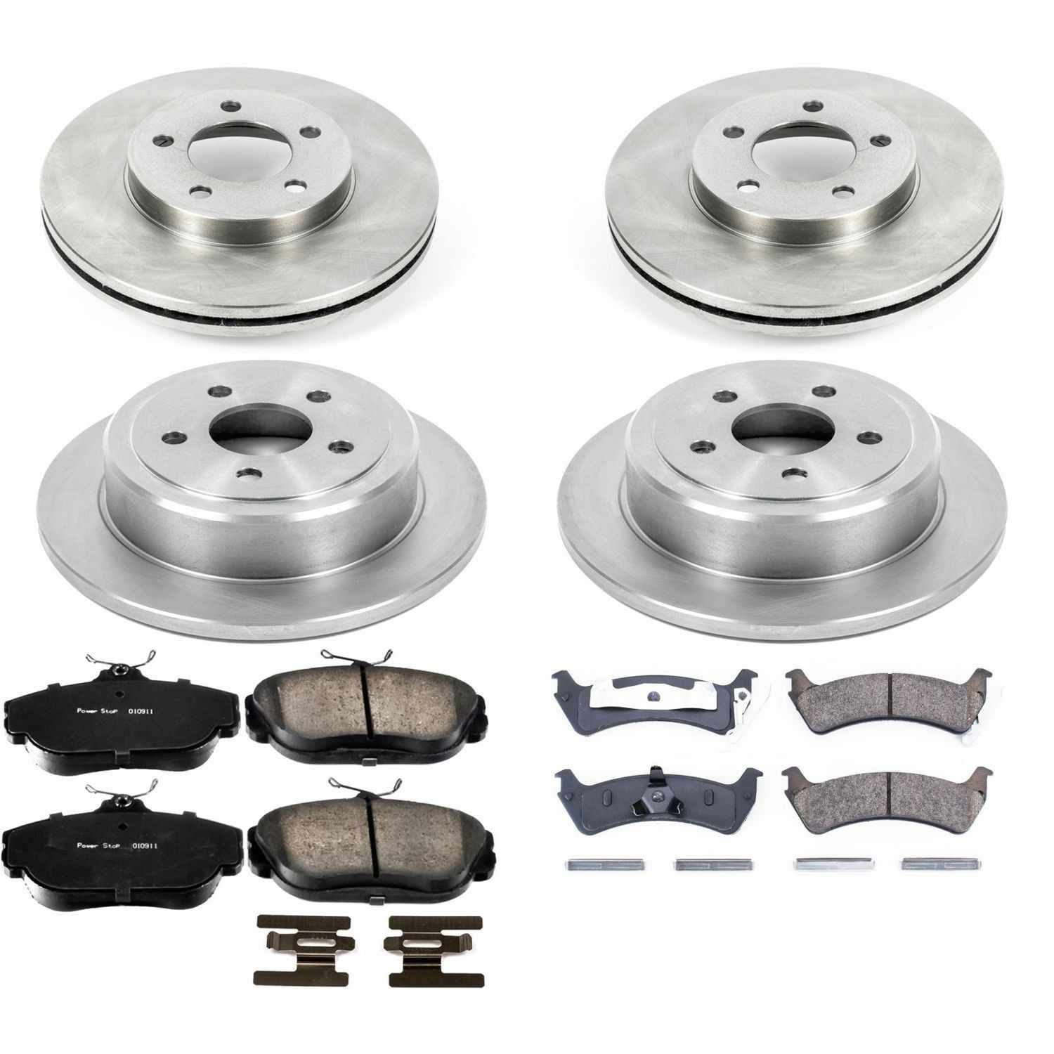 Power Stop 95-98 Ford Windstar Front & Rear Autospecialty Brake Kit