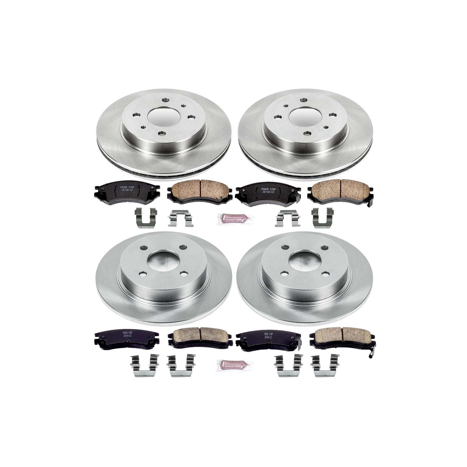 Power Stop 96-98 Saturn SC1 Front & Rear Autospecialty Brake Kit