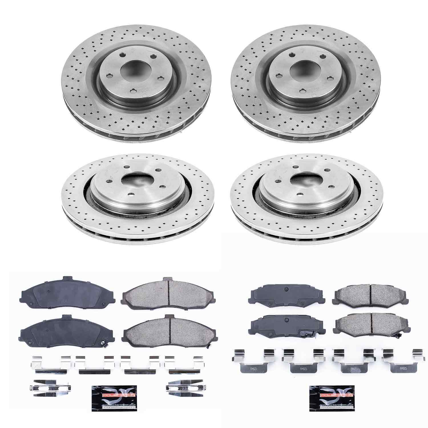 Power Stop 06-09 Cadillac XLR Front & Rear Autospecialty Brake Kit