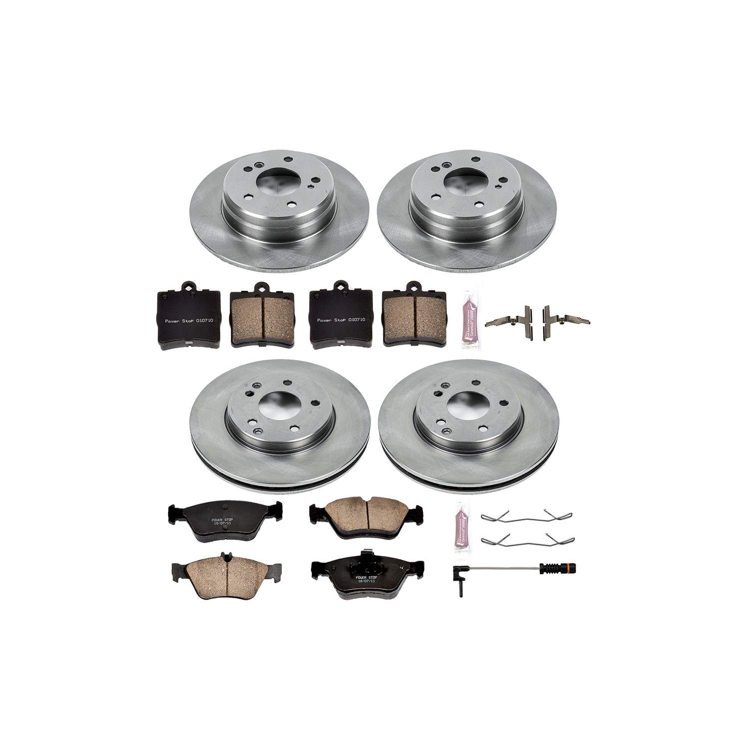 Power Stop 99-00 Mercedes-Benz C230 Front & Rear Autospecialty Brake Kit