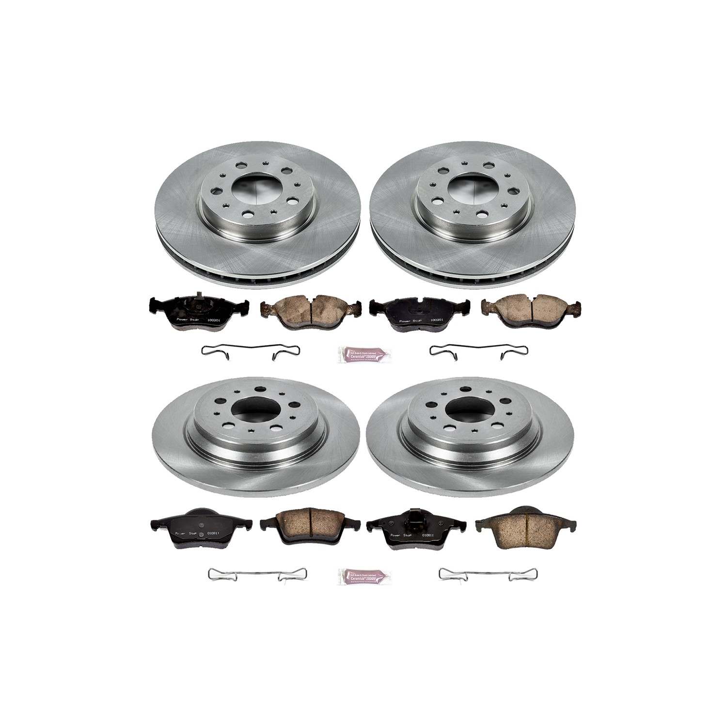 Power Stop 2000 Volvo V70 Front & Rear Autospecialty Brake Kit