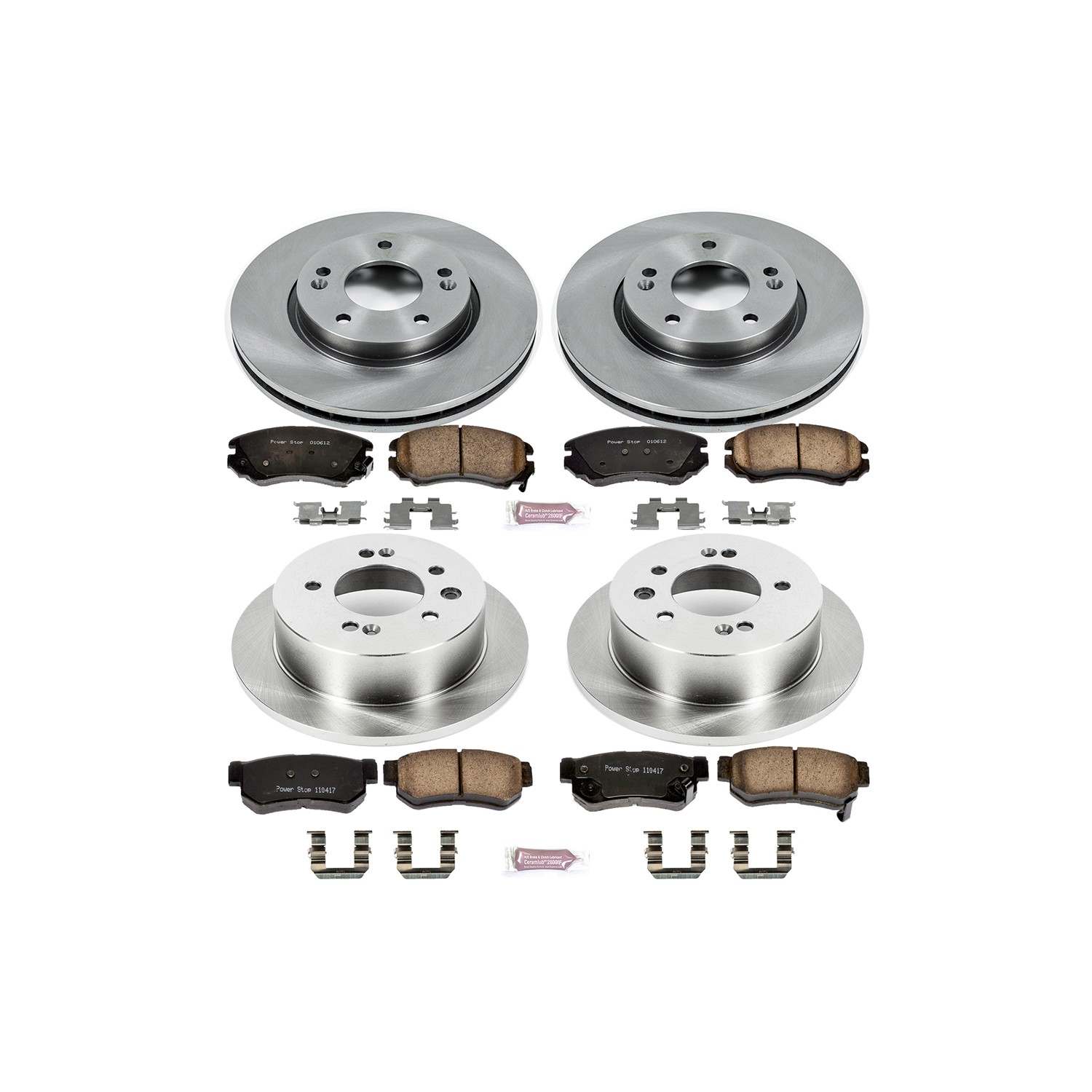 Power Stop 07-10 Hyundai Elantra Front & Rear Autospecialty Brake Kit