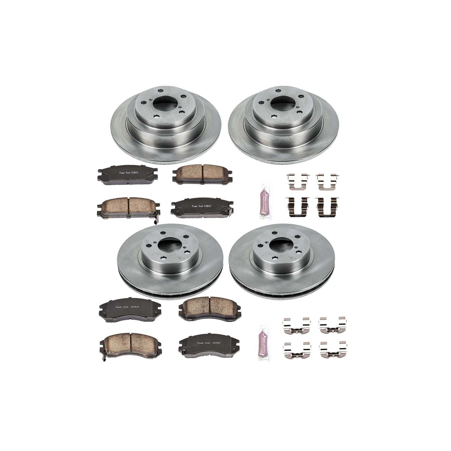 Power Stop 93-96 Subaru Impreza Front & Rear Autospecialty Brake Kit