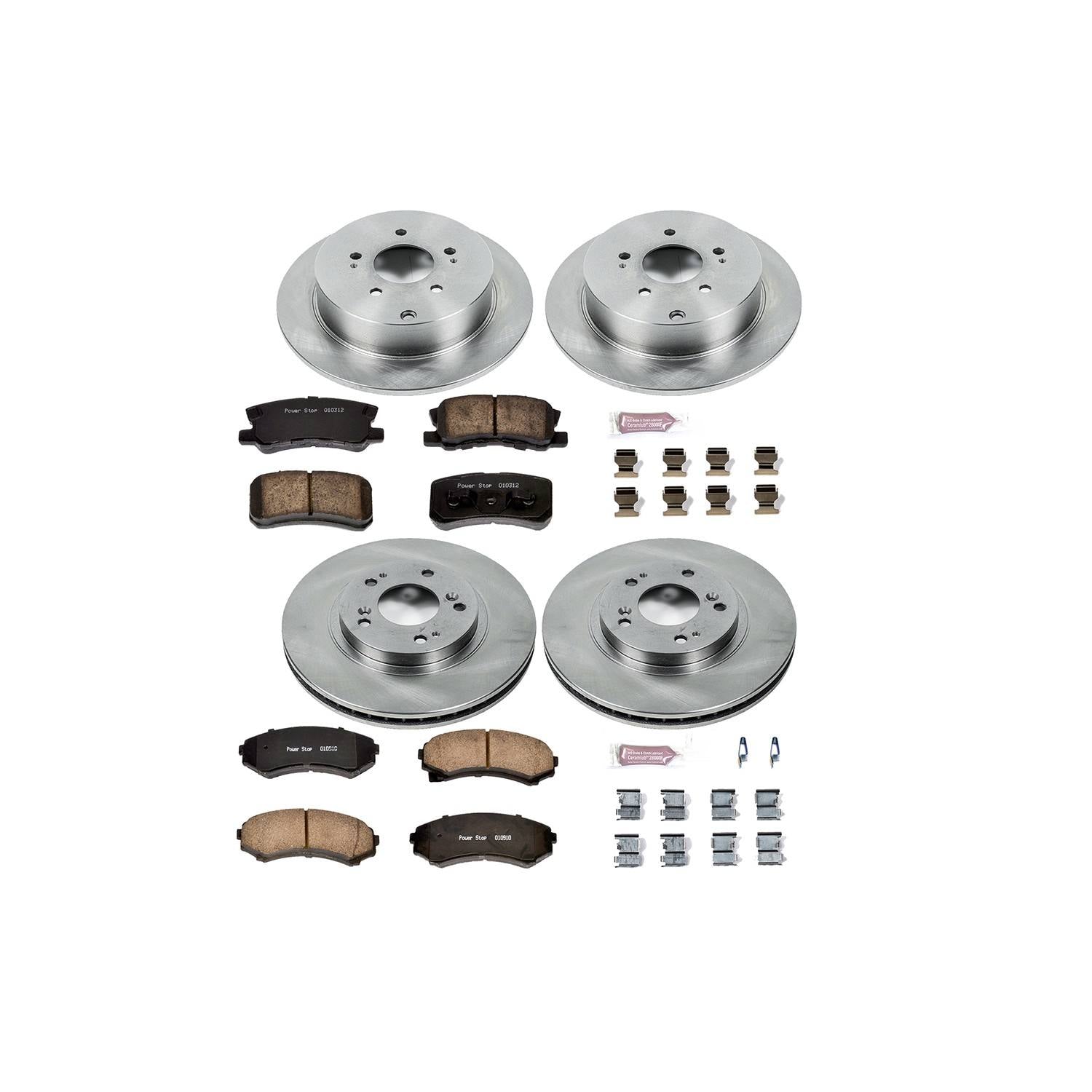 Power Stop 04-11 Mitsubishi Endeavor Front & Rear Autospecialty Brake Kit