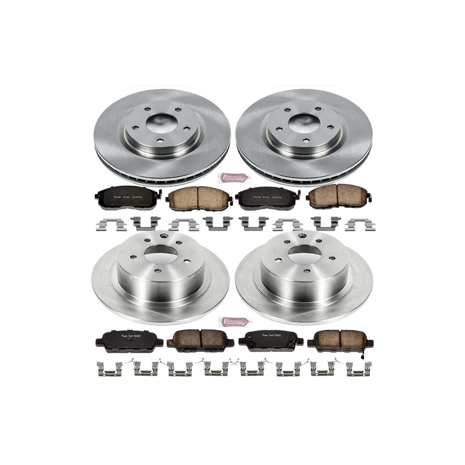 Power Stop 07-12 Nissan Sentra Front & Rear Autospecialty Brake Kit